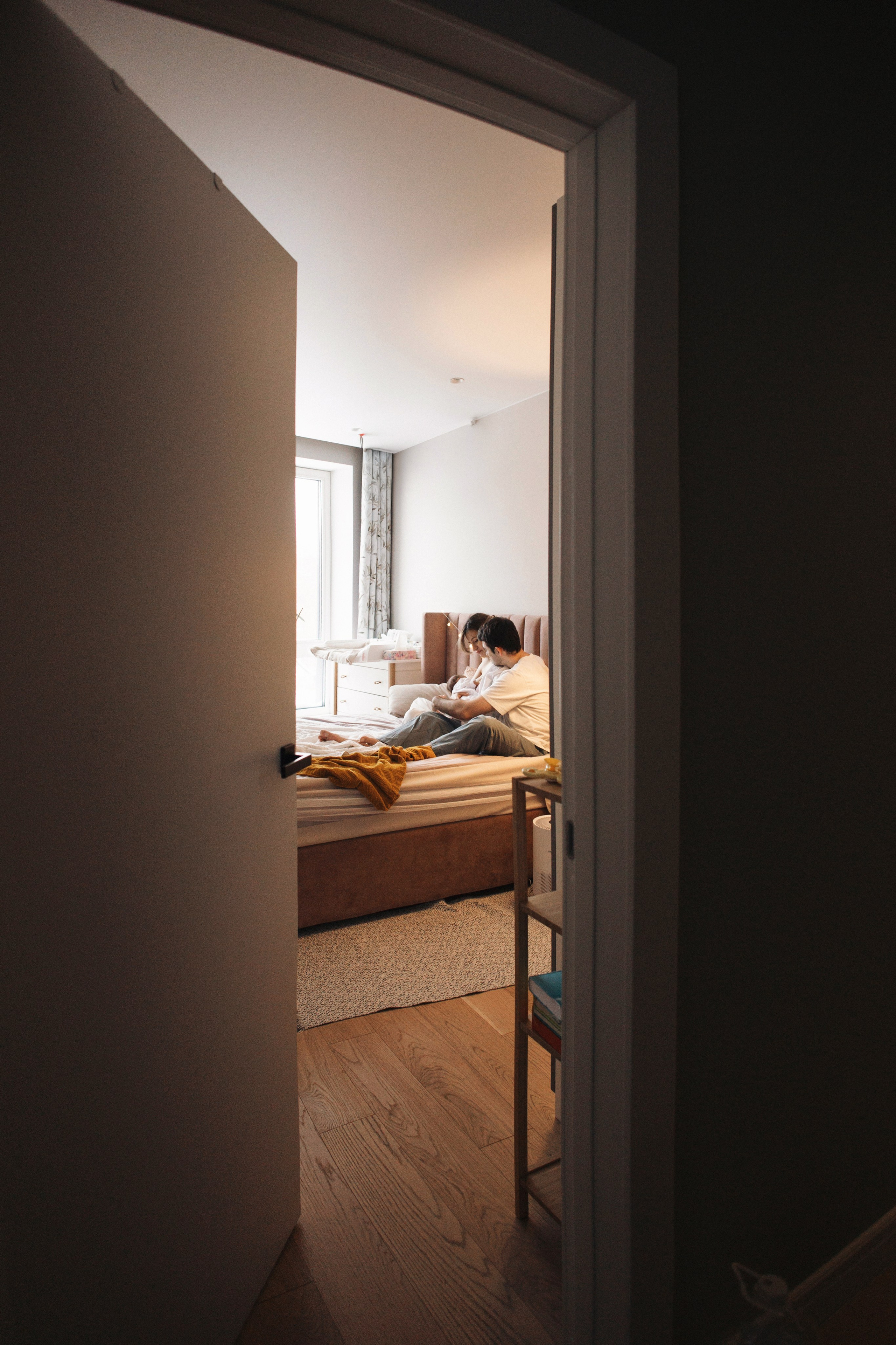 Диана, Рустам, Дамир, домашняя newborn. Семейный фотограф в Москве Марина Петра