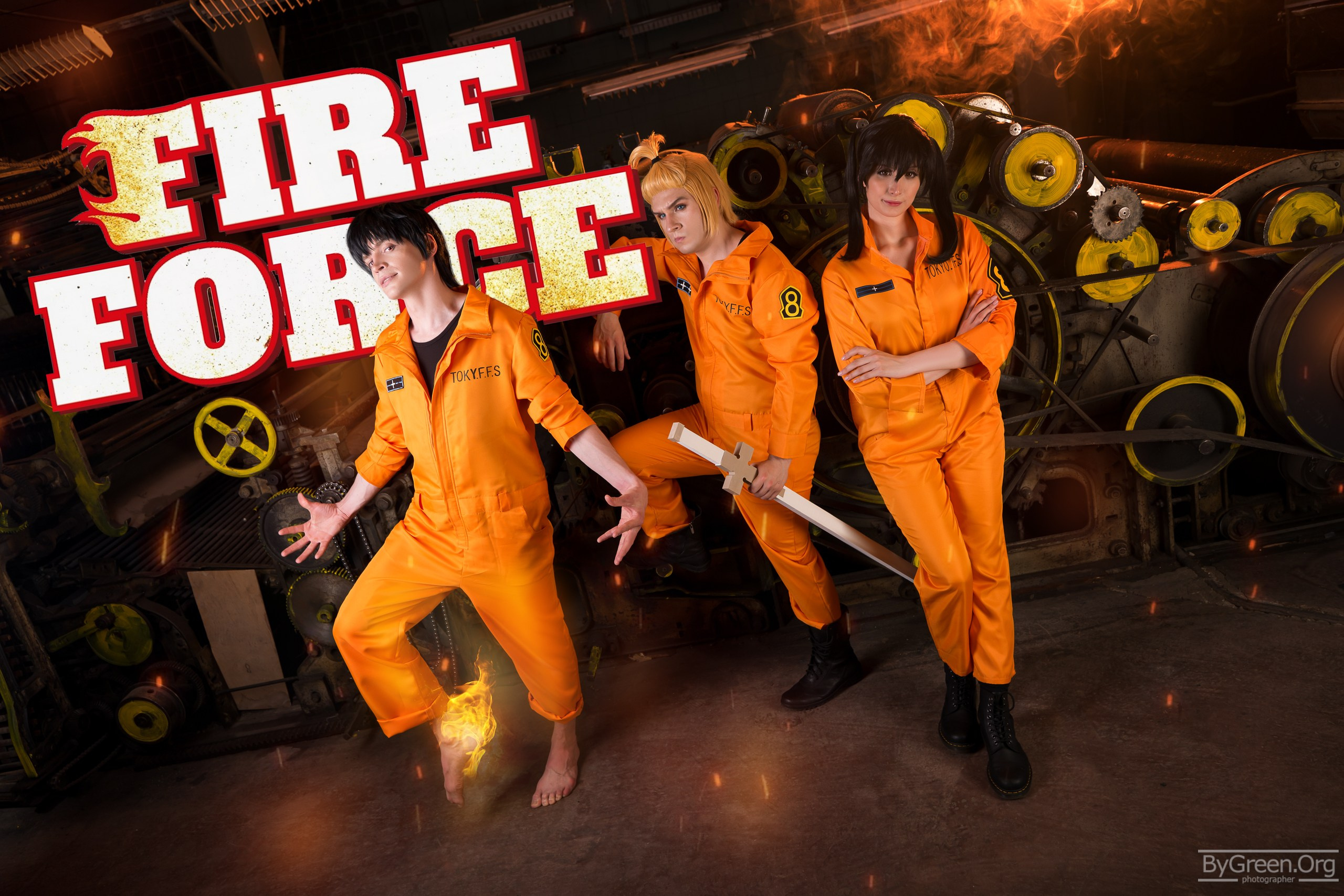 FIre Force Cosplay. ByGreenOrg и красивые фотографии