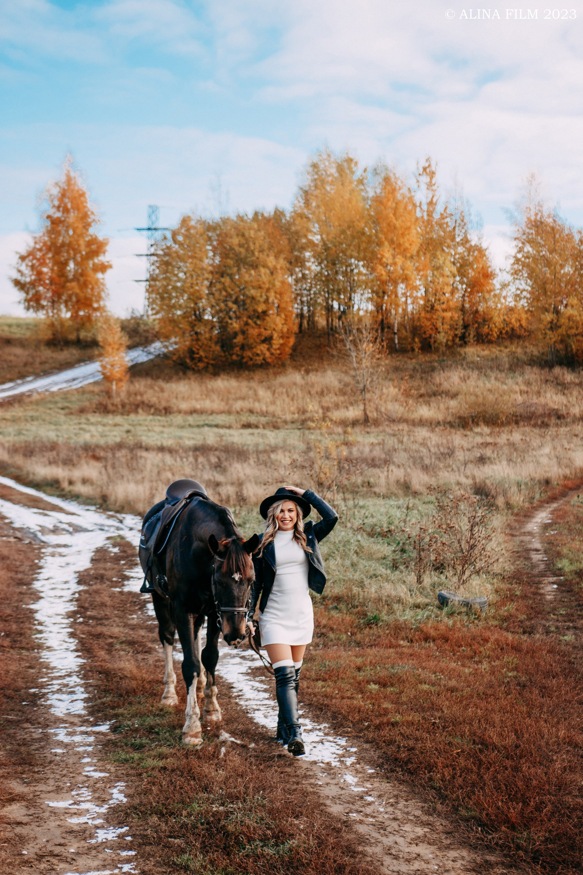 Съемка с лошадью. Фотограф в Санкт-Петербурге Alina Film