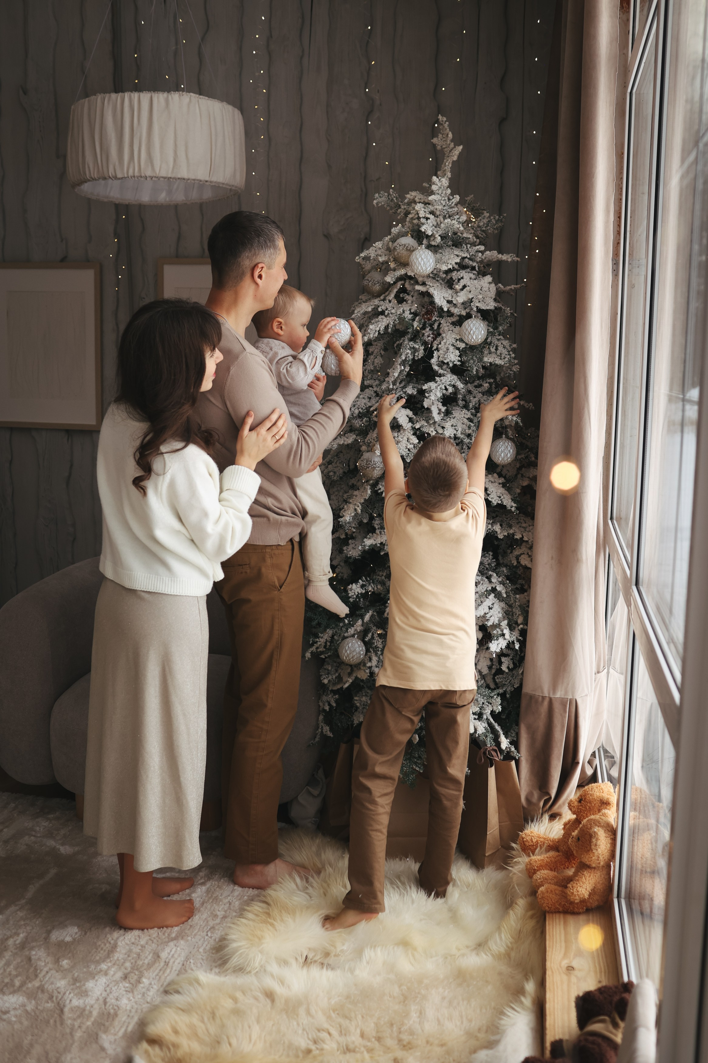 Новый год новогодняя фотосессия семейная фотосесиия. Фотограф Владимир Москва