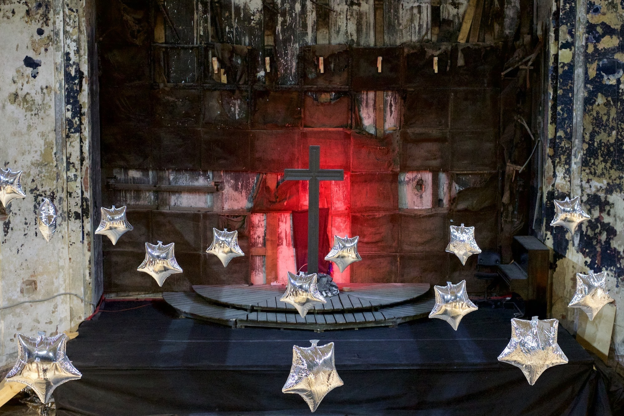 Big hall and stage after the concert.