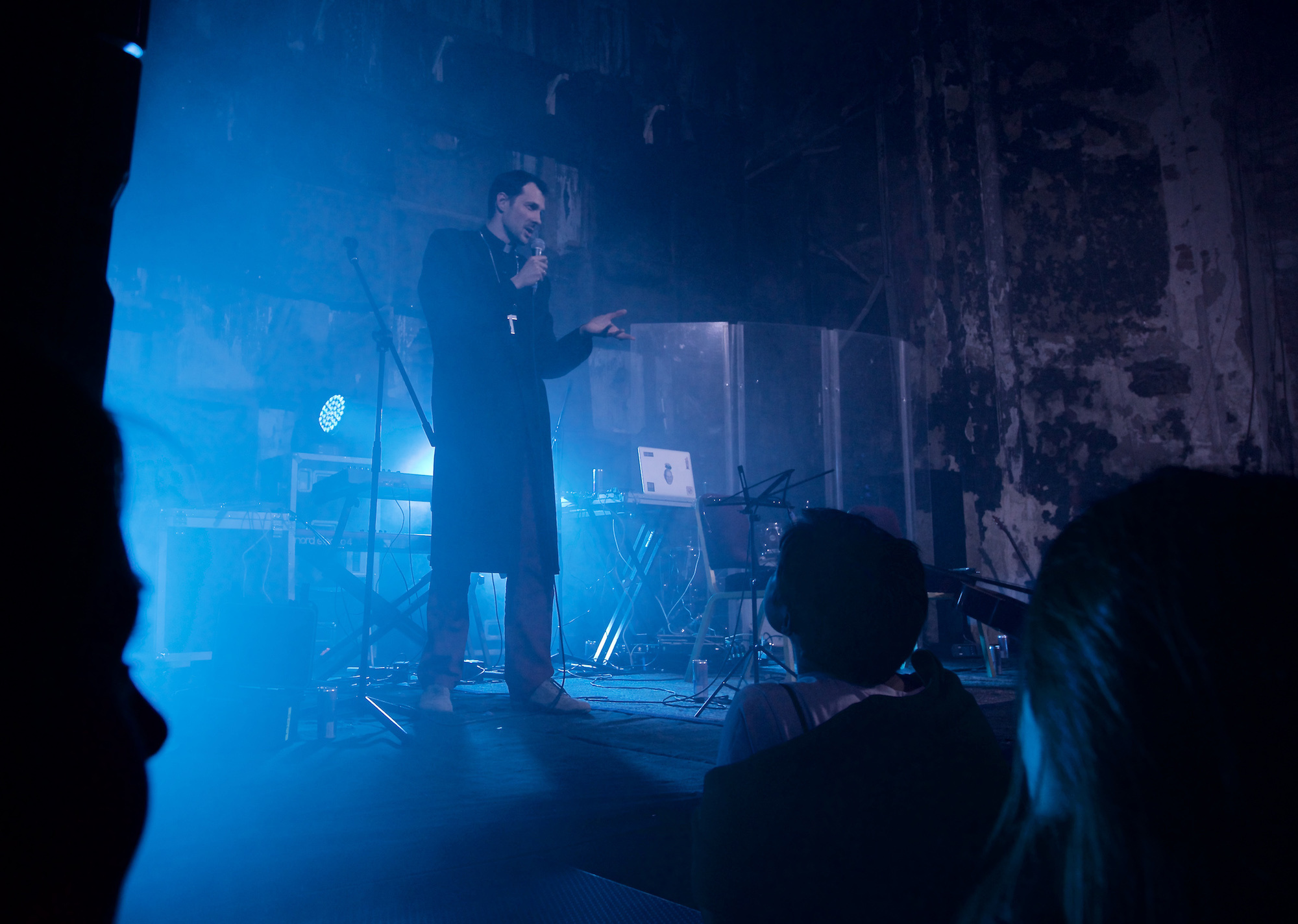 Pastor Eugene before each concert or performance tells the audience about the church. “I was here for the first time at the age of seventeen. There was no church, and there was the Spartak rock club. And then I dreamed of seeing myself as a rock musician, I thought of going on stage and performing, but not in the vestment of a priest, but, for example, with "Partially, this dream came true, but I didn’t become a rock musician." 