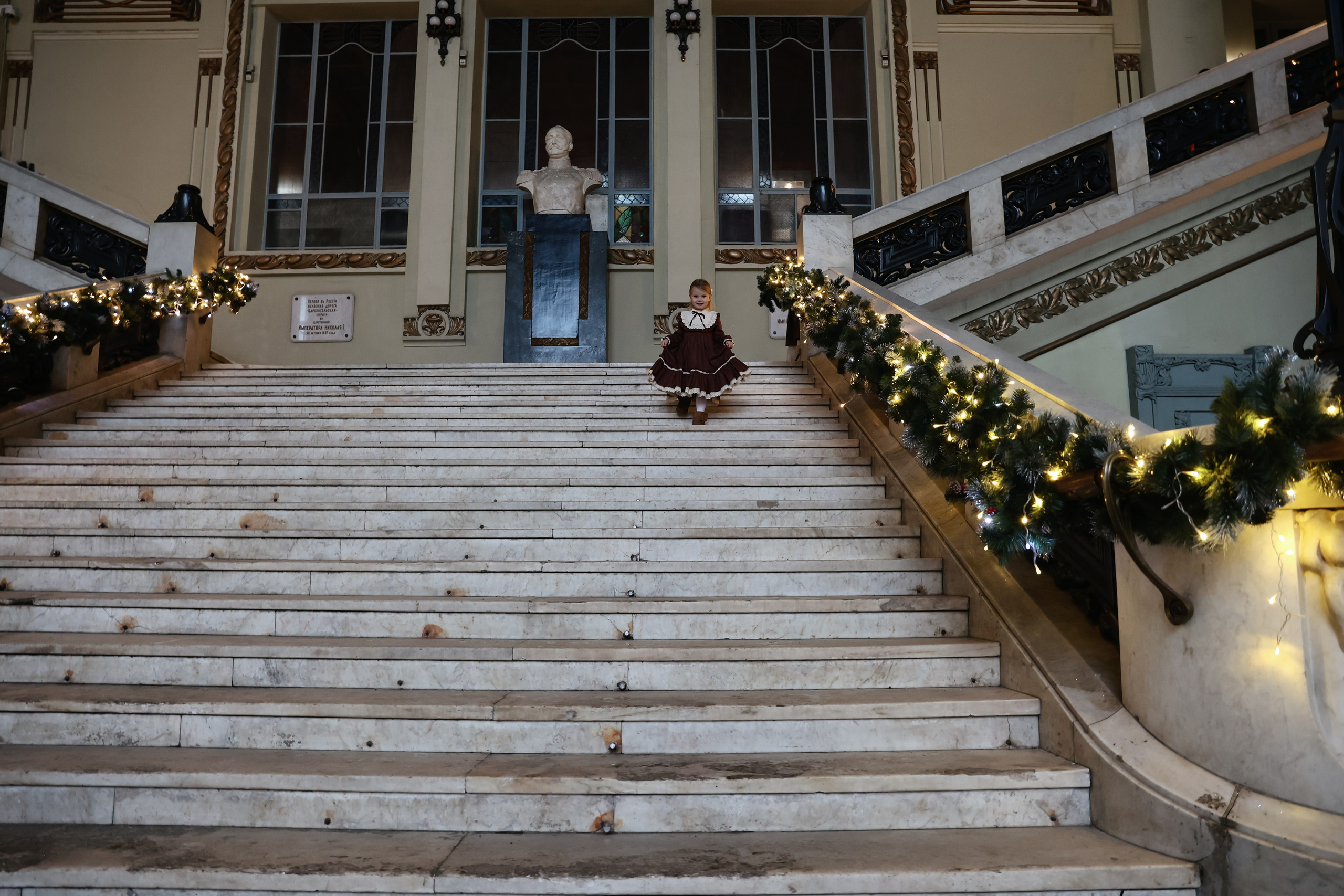 Ретро съемка на Витебском вокзале. Фотограф — Татьяна Кириллова, г. Санкт-Петербург