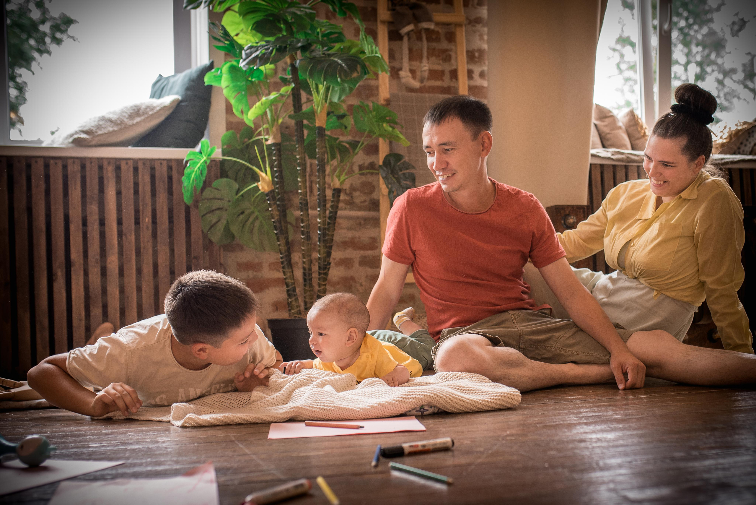 Артур, 3 месяца (фотостудия Цех № 6). Фотограф новорожденных в Екатеринбурге Лена Ильина