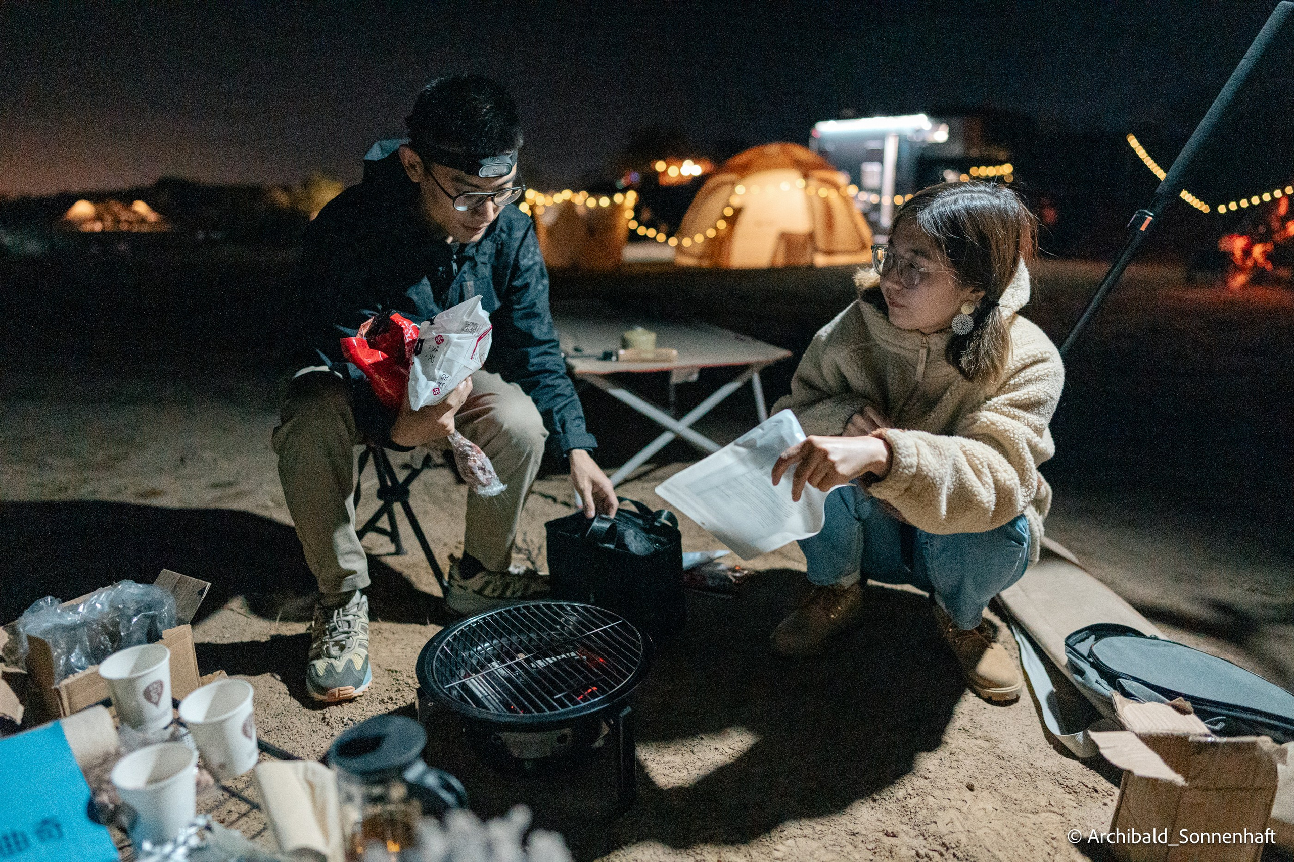 Auto-trip to Datong, Camp. Photographer in Guangzhou, China. Archibald Sonnenhaft