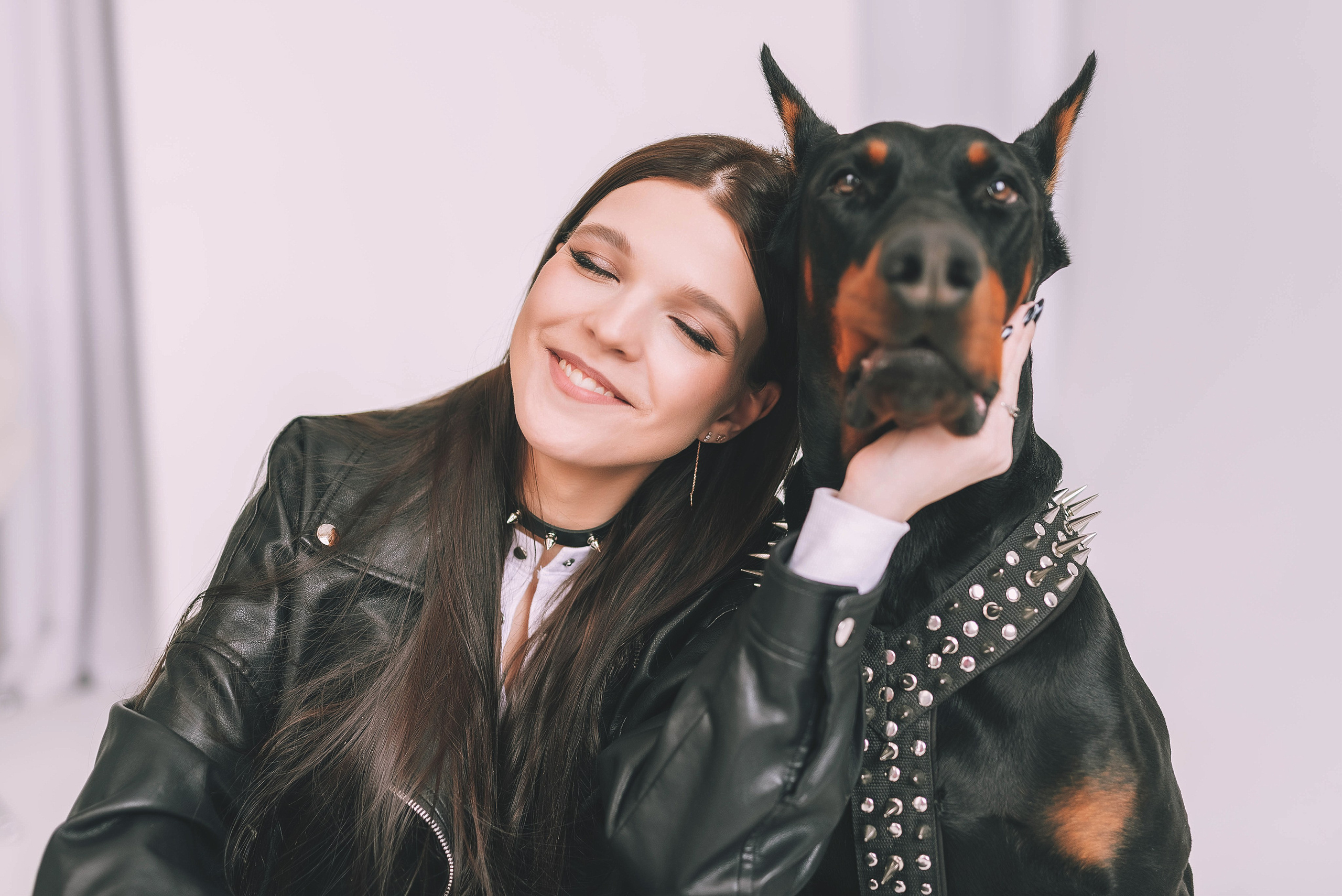 Фотосессия с доберманом. Семейный, детский фотограф в Воронеже Анна Никитина