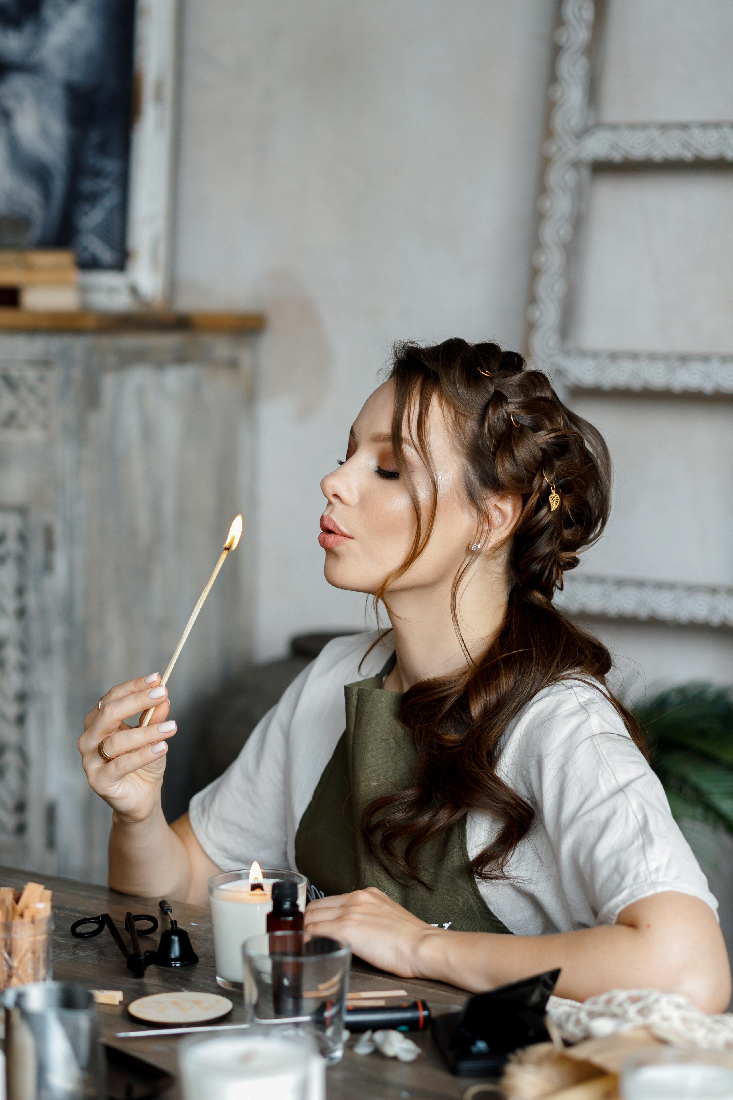Имиджевая фотосессия для создателя свечей. Фотограф Александра Сыщенко