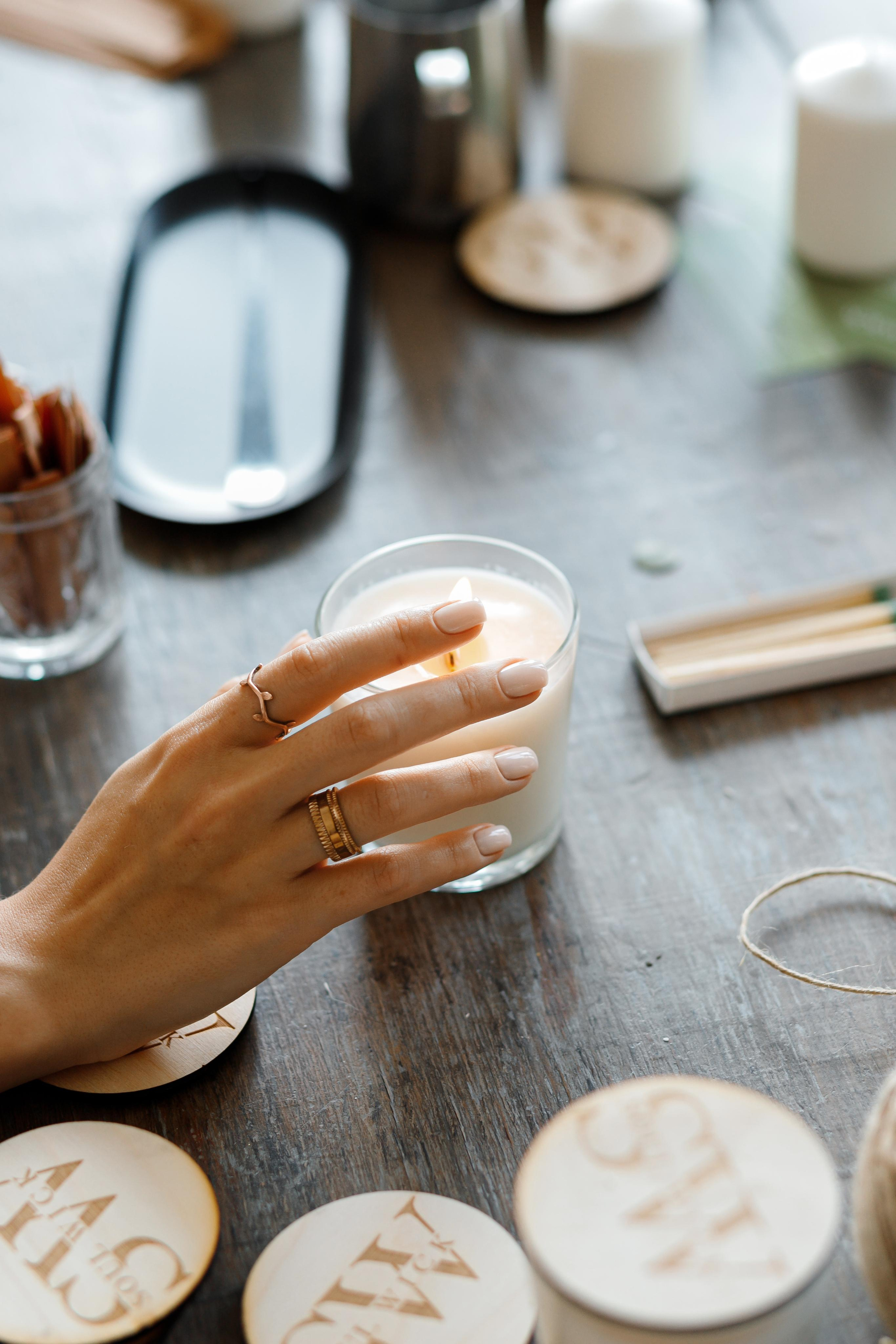 Имиджевая фотосессия для создателя свечей. Фотограф Александра Сыщенко
