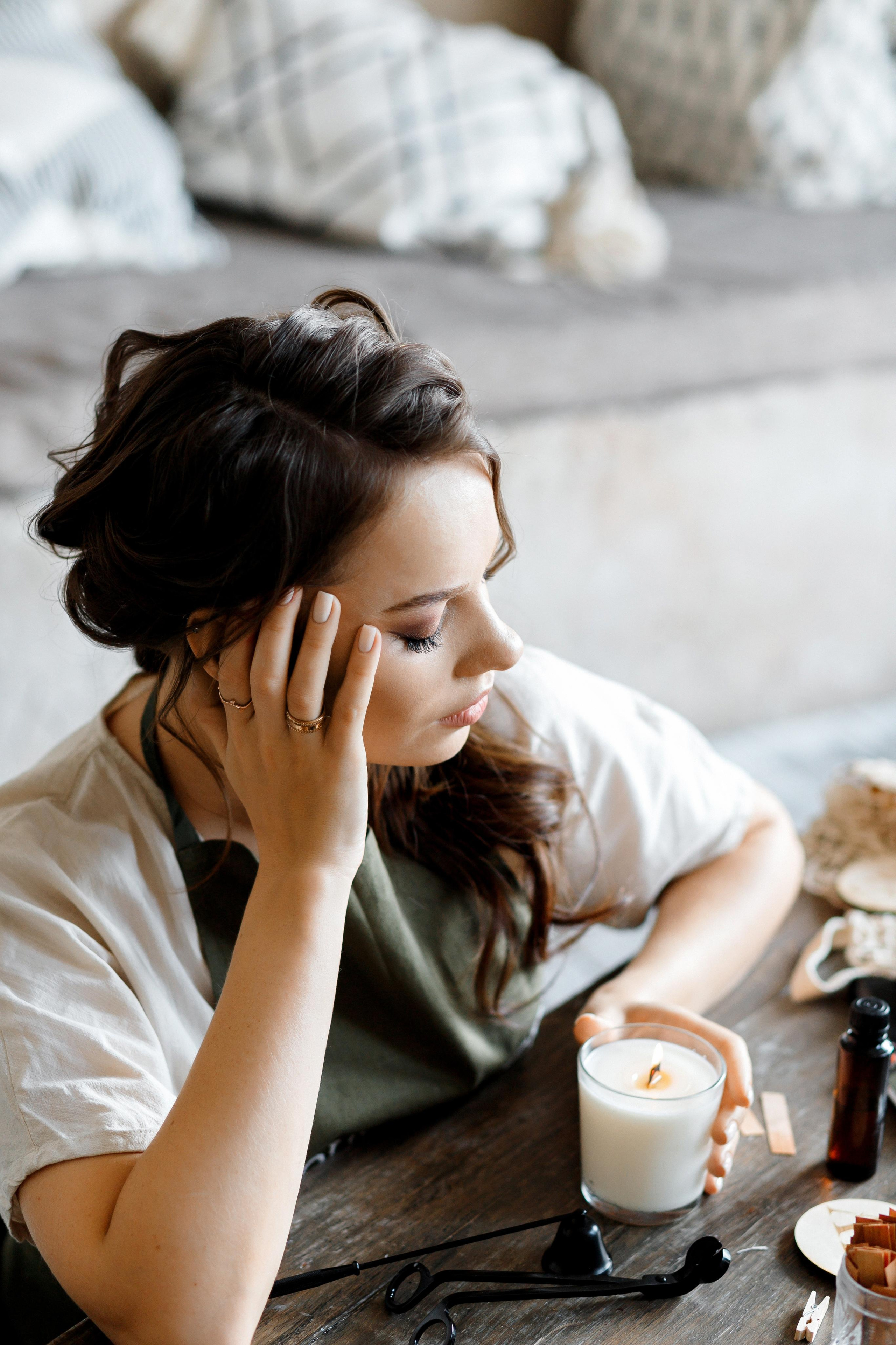 Имиджевая фотосессия для создателя свечей. Фотограф Александра Сыщенко