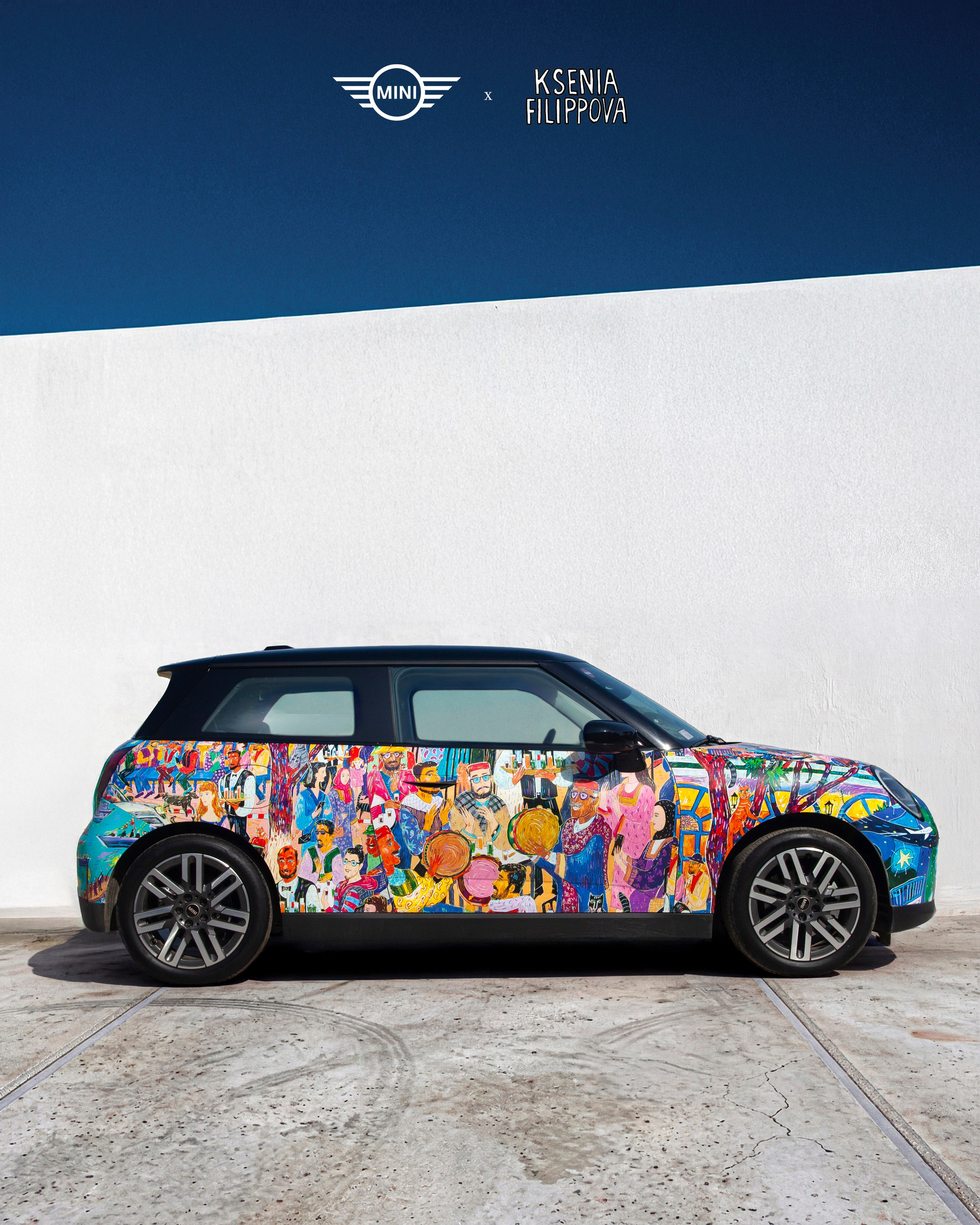 MINI x Ksenia Filippova (collaboration). Artist Ksenia Filippova