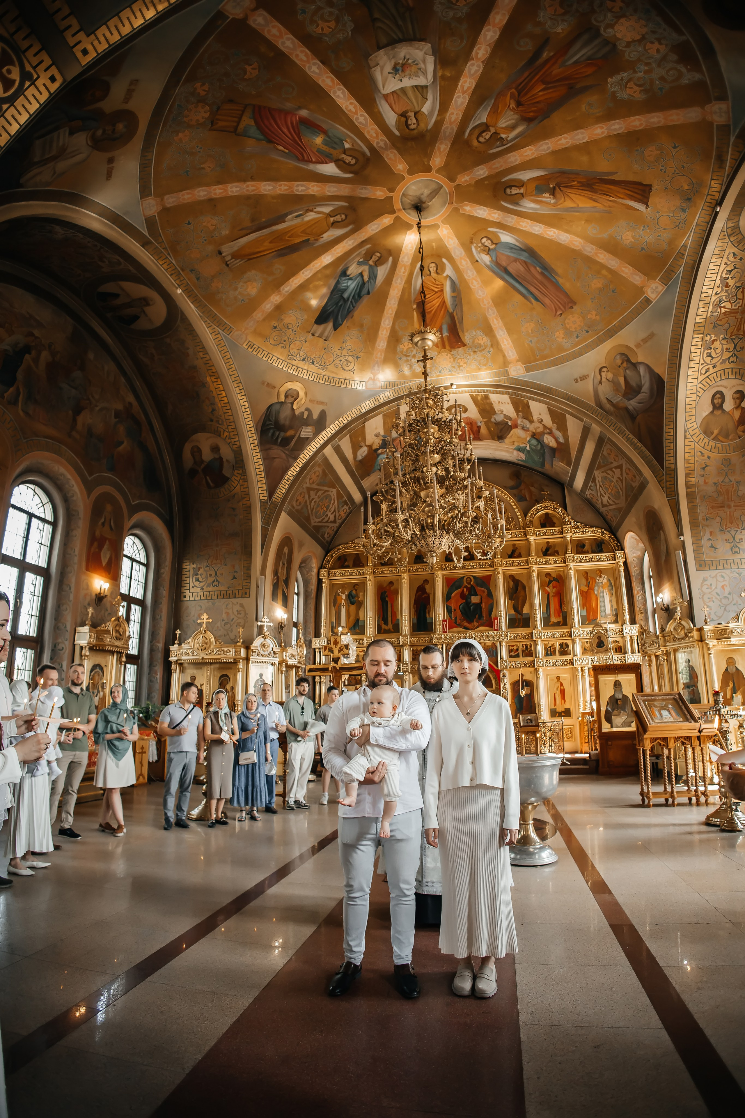 Крещение Артемия в Храме Николая Чудотворца в Ангелово. Фотограф на крещение и венчание Москва  Надежда Баланина