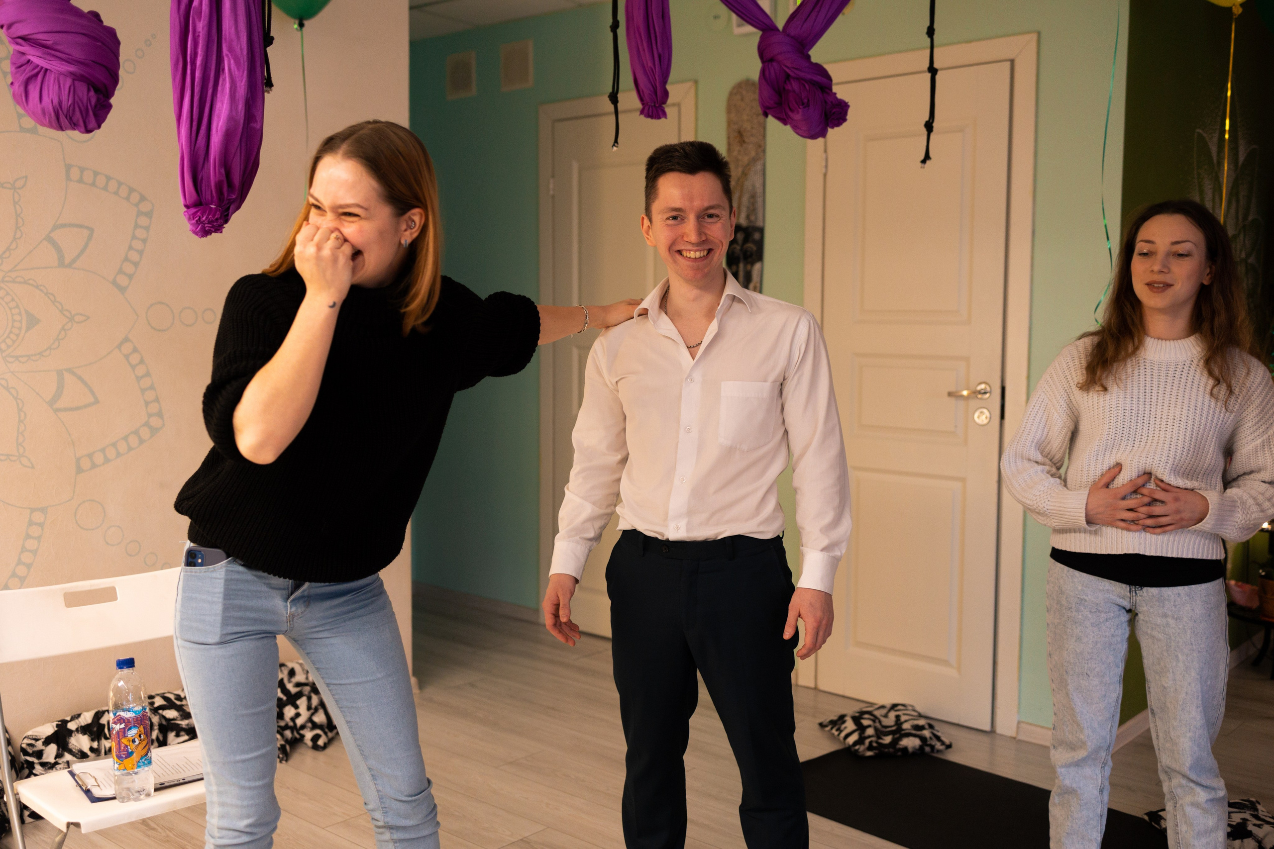 Мастер-класс в йога студии. Портретный фотограф в Санкт-Петербурге