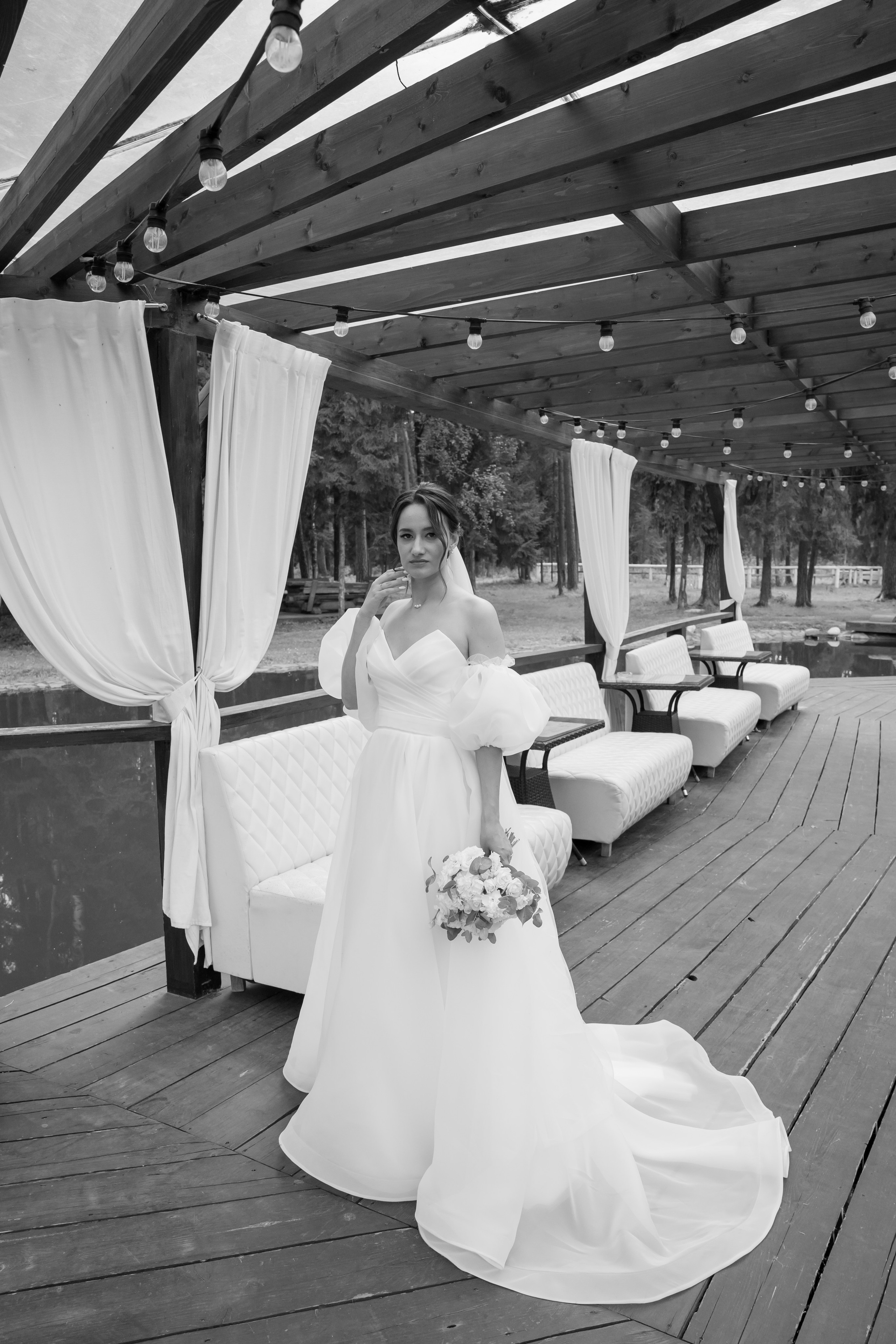 Полина и Дмитрий, загородный клуб «Барин», ЗАГС в г. Пушкино. Свадебный и репортажный фотограф (Москва, Королев и другие)