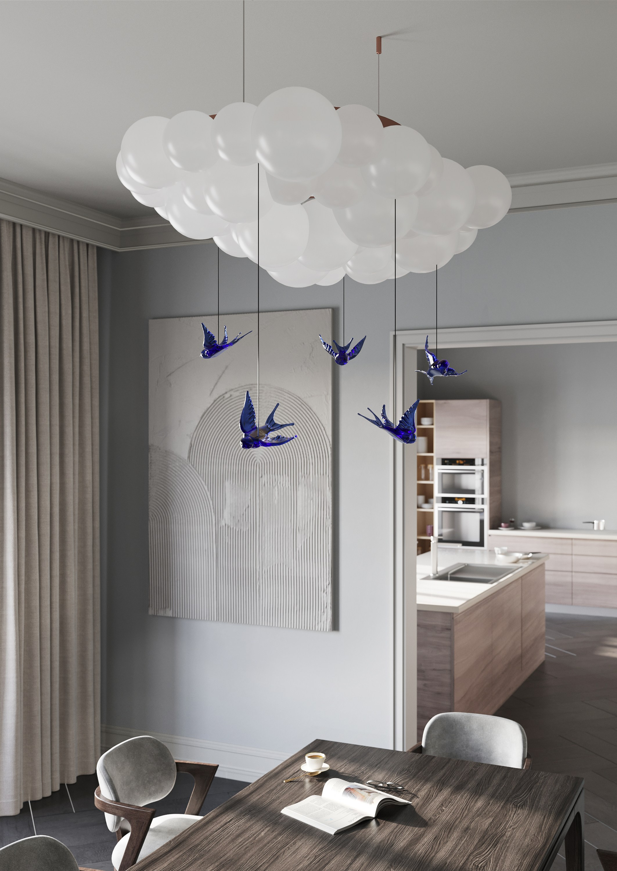 Визуализация модели люстры