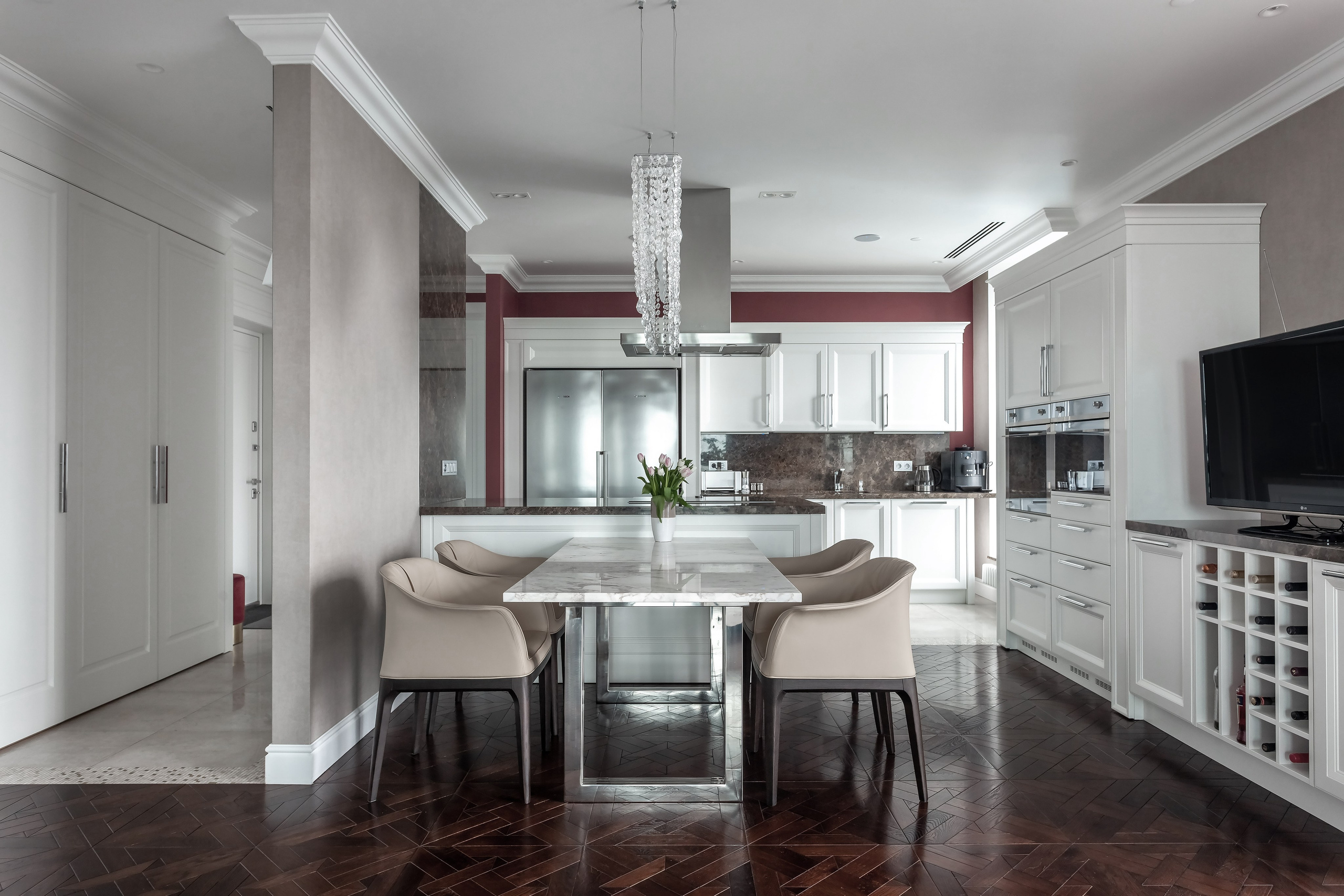 изайнер интерьера Москва, дизайнер Диана Миронова, дизайн проект Москва, интерьер гостиной, интерьер кухни, дизайн интерьера