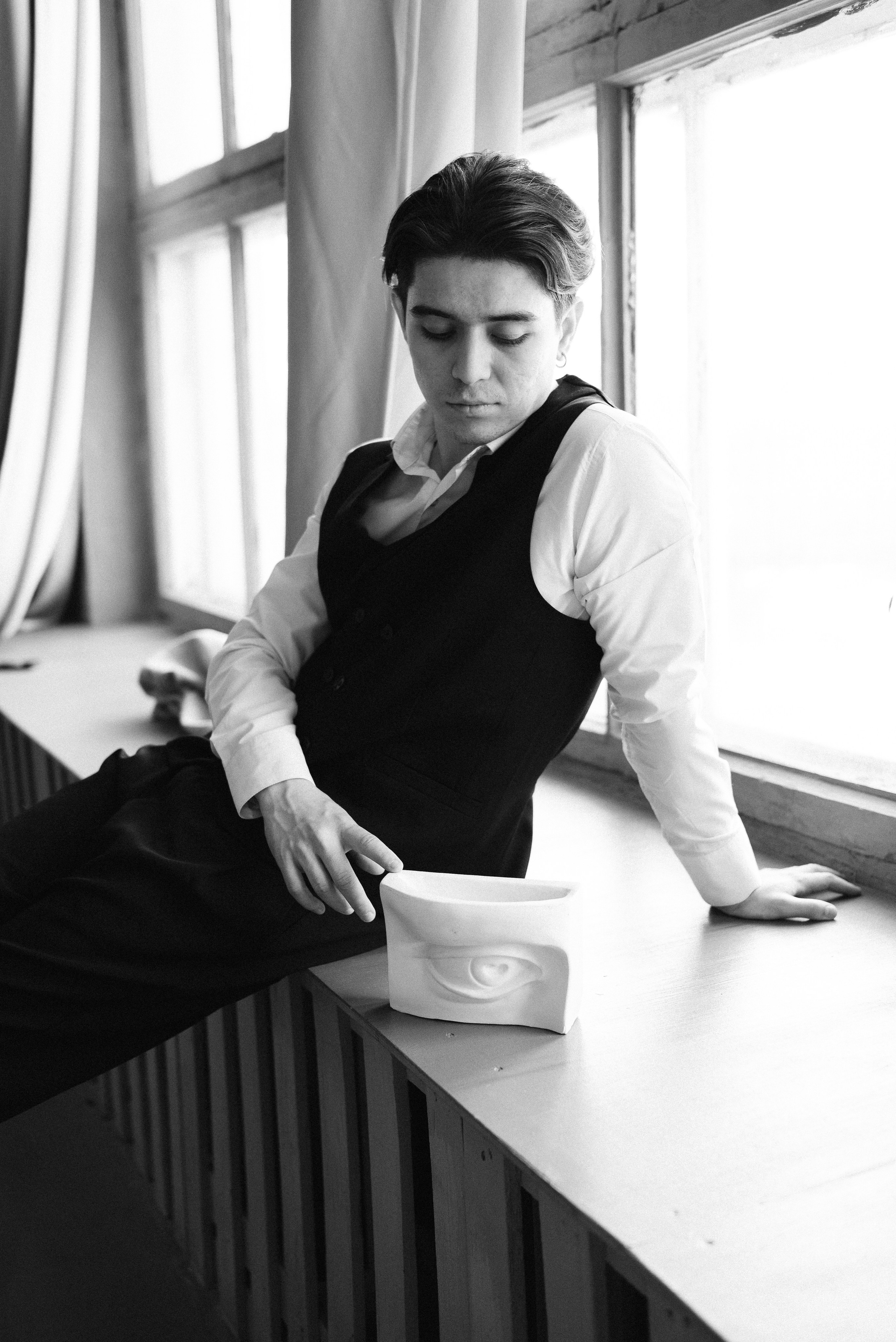 Мужской портрет в студии. Портретный фотограф в Туле Дарья Щербакова