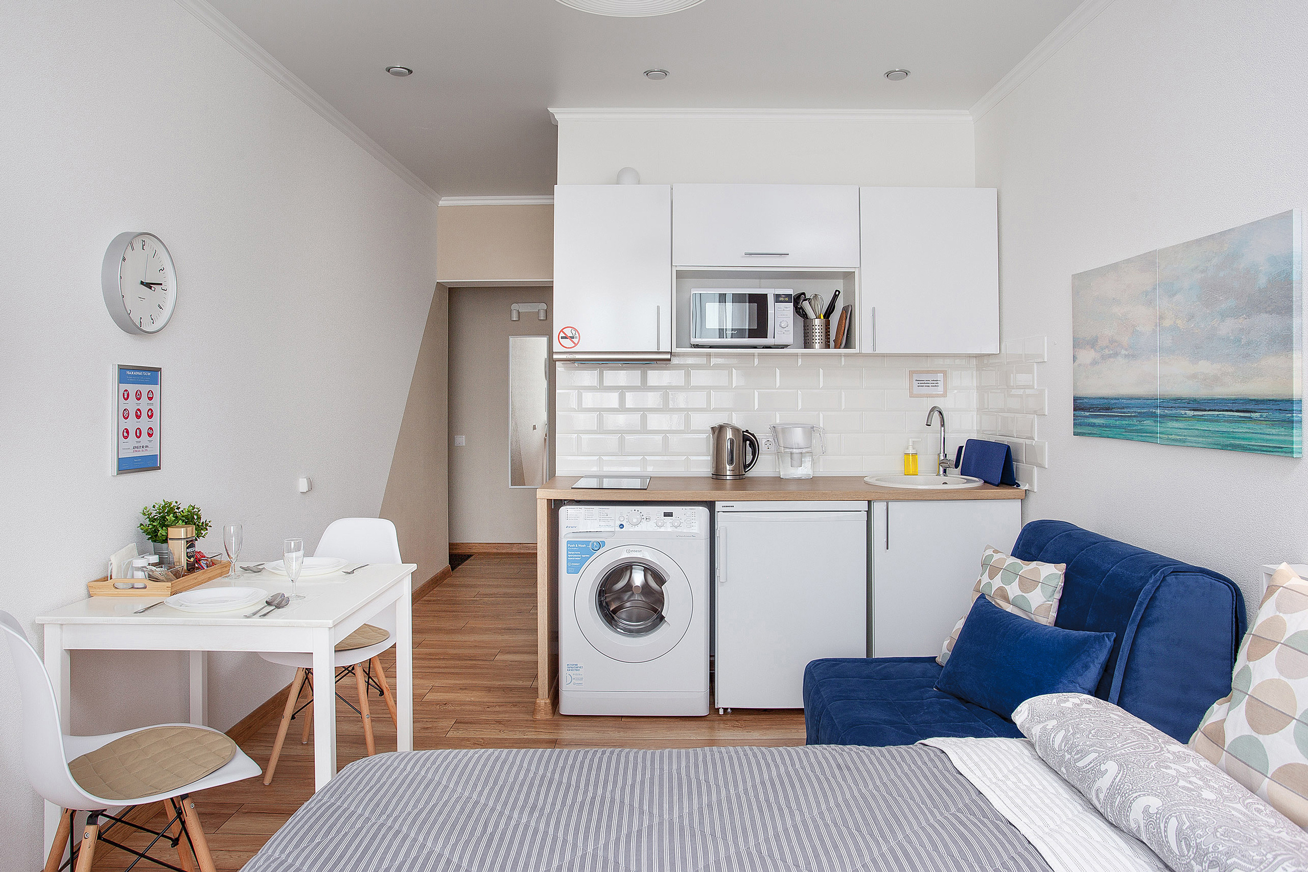 Квартира студия в центре Краснодара. Интерьерный фотограф Краснодар: профессионально по доступным ценам