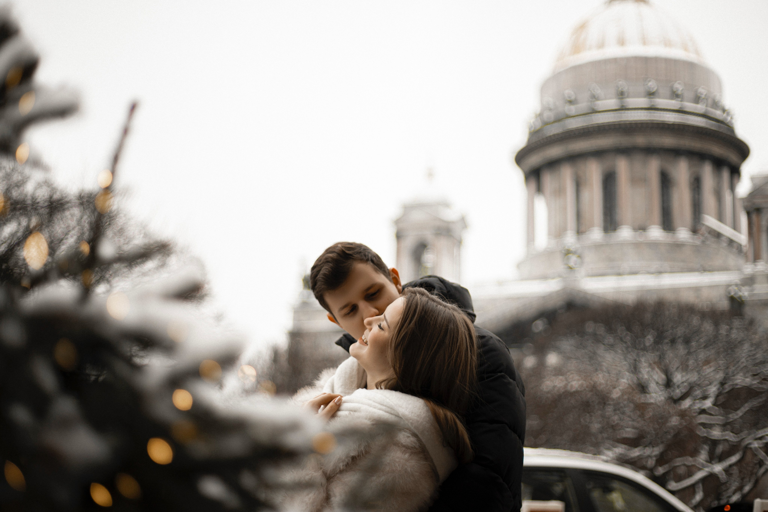 Lovestory: зимняя Исаакиевская площадь