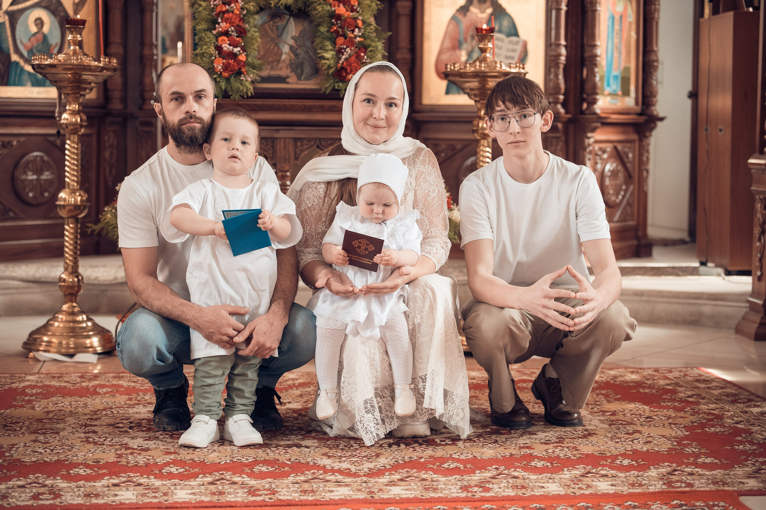 Крещение Виктории и Константина в Церкви Николая Чудотворца
