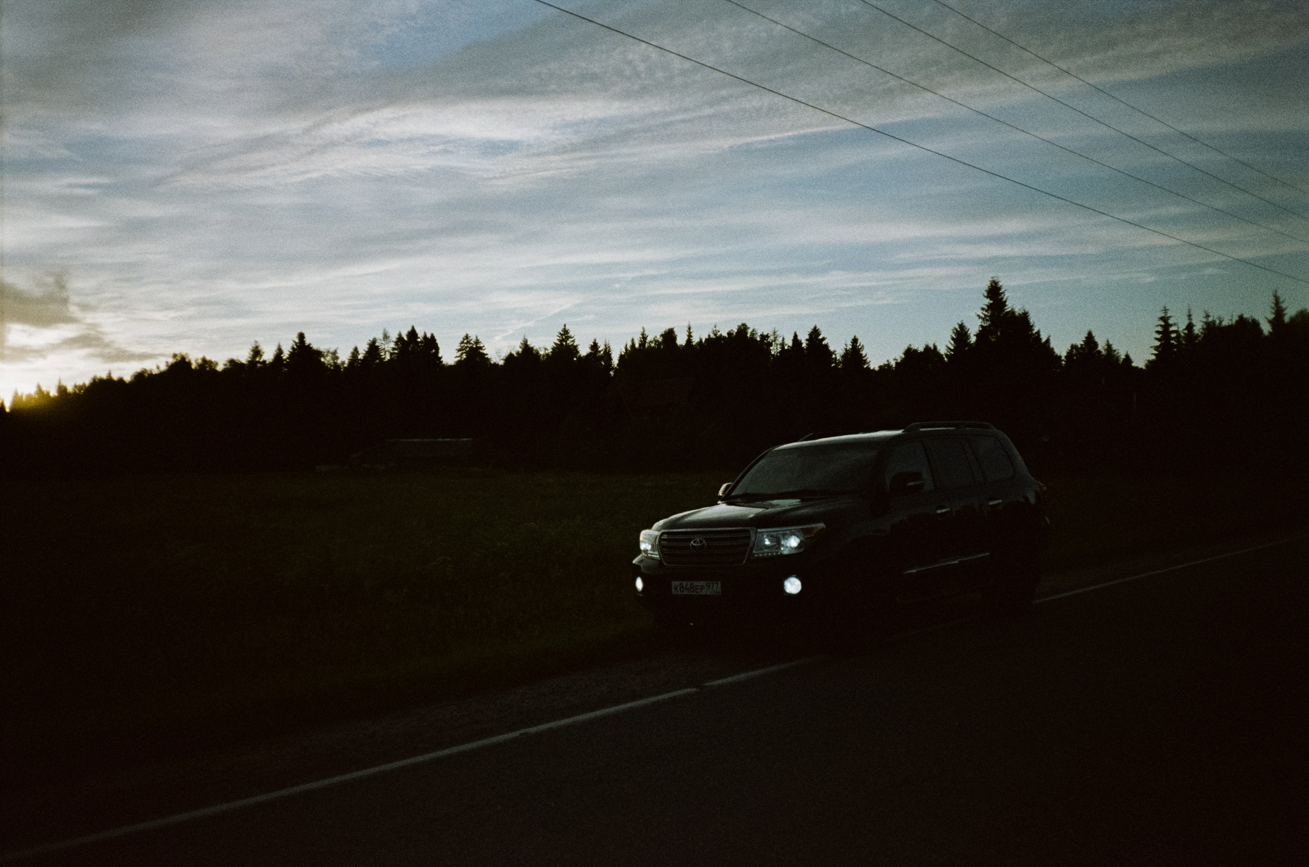 Ricoh MF-1 / Fujifilm X-tra 400 (просрочка) / Закат в Котово