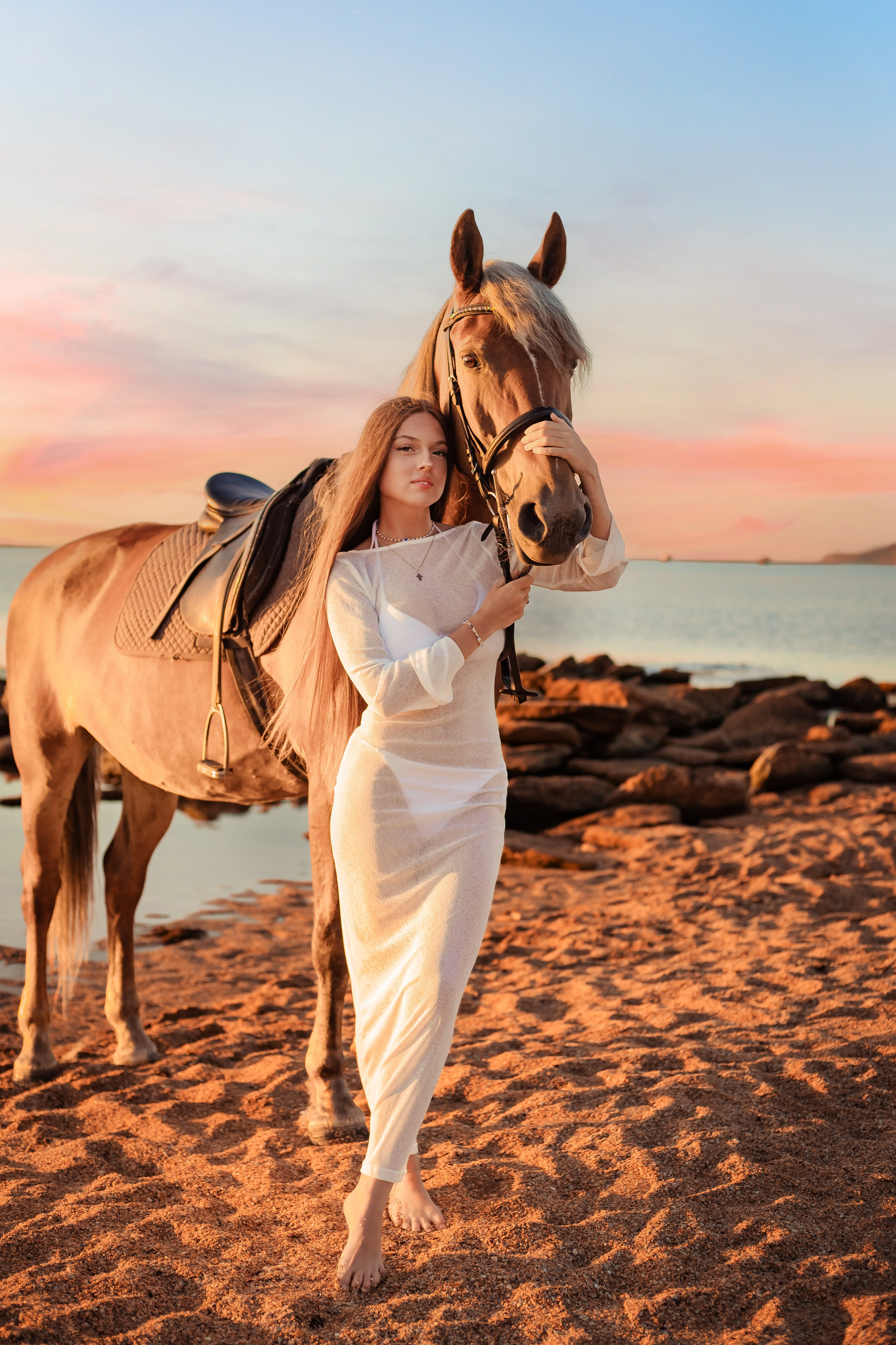Фотосессия на море с лошадью. Фотограф в Феодосии Наталья Булгакова