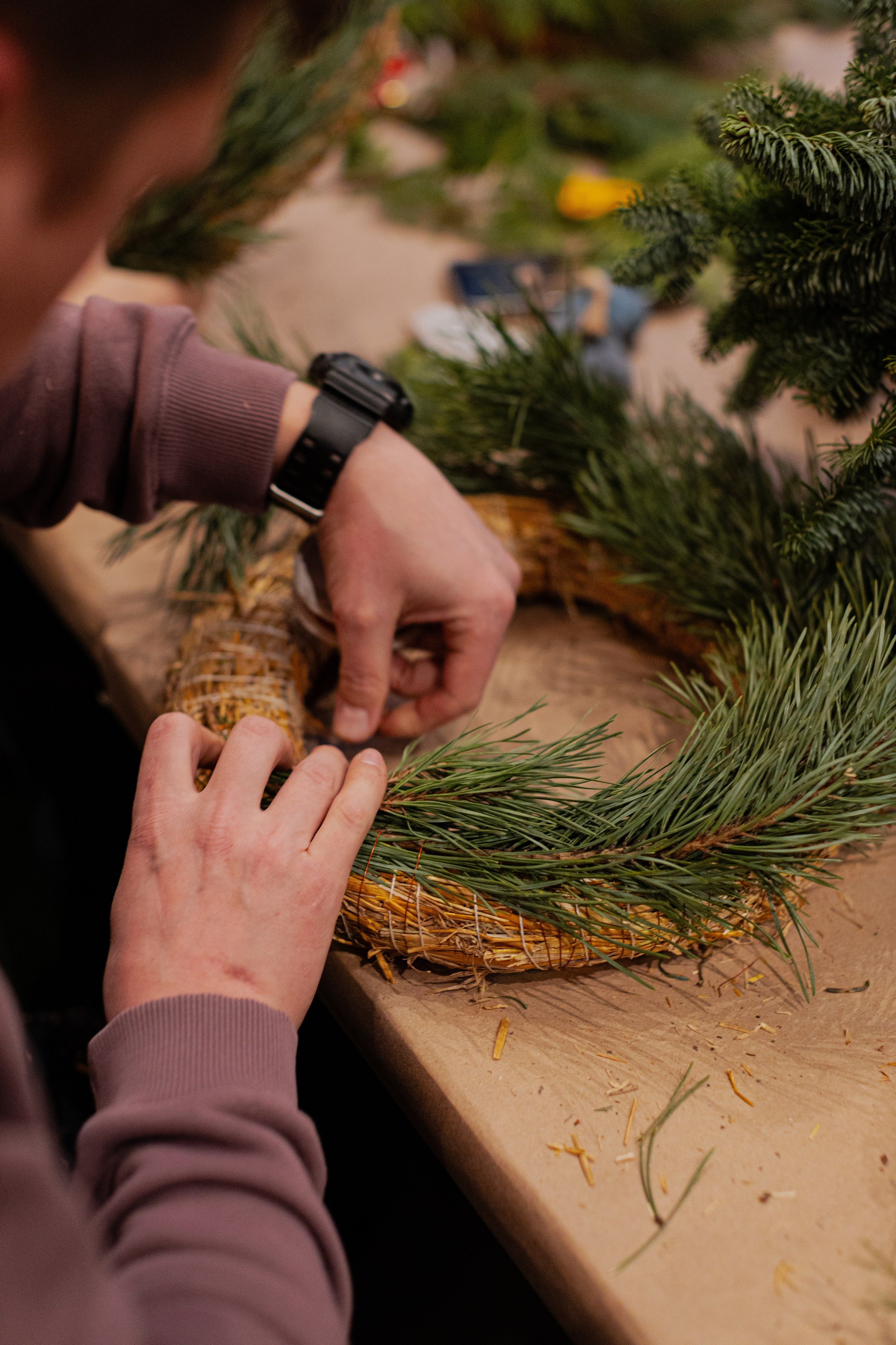 Мк Новогодний Венок. Анастасия Ракчеева Художник