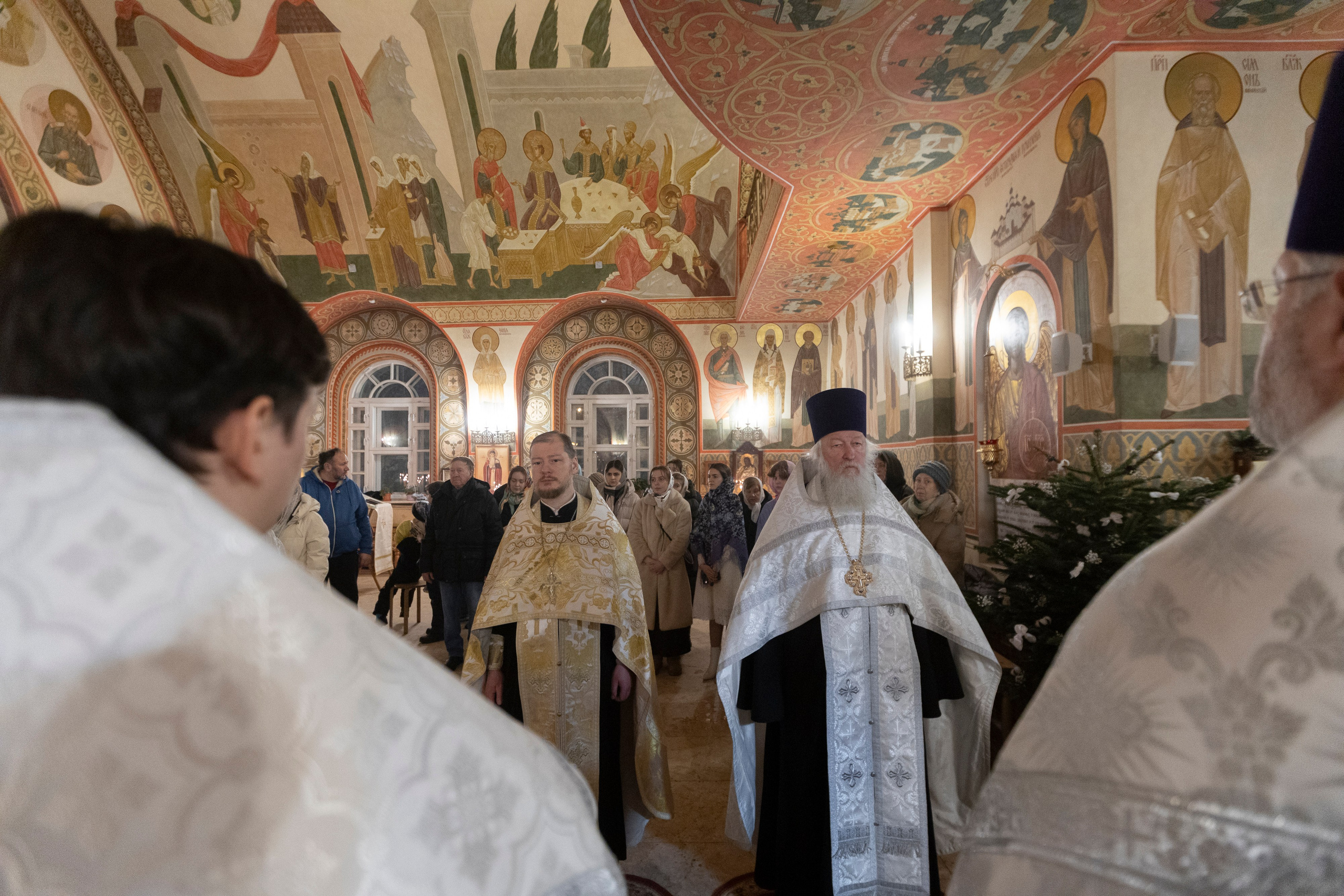 Рождество в храме Св. Вмч. Димитрия Солунского. Интерьерный фотограф в Москве Роман Потапов
