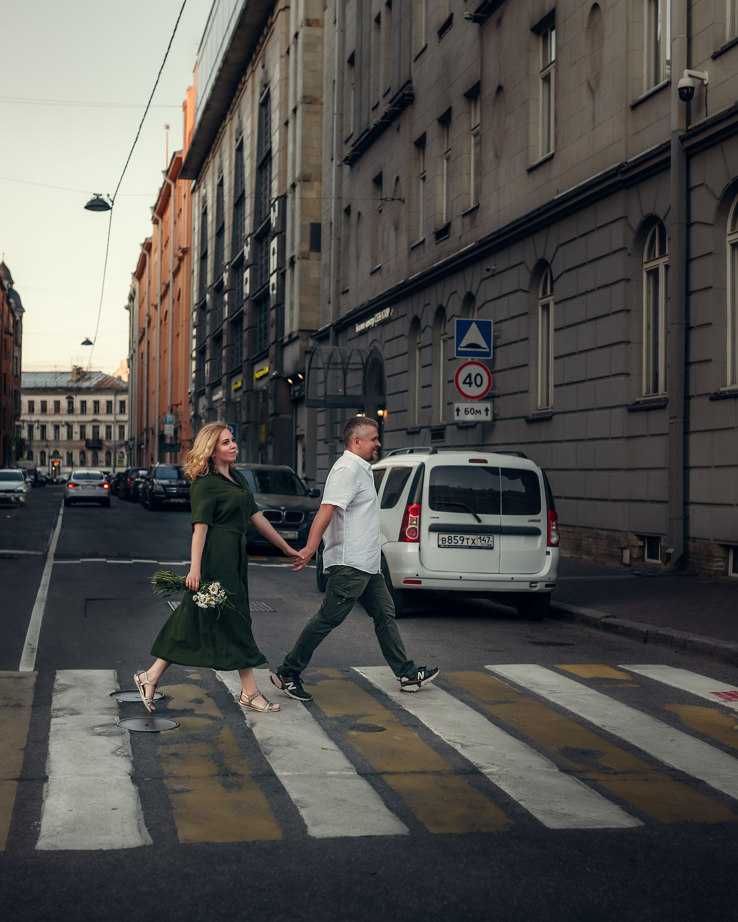 Дина и Александр, набережная Зимней канавки + крыша. Фотограф в Санкт- Петербурге Мария Золотарь