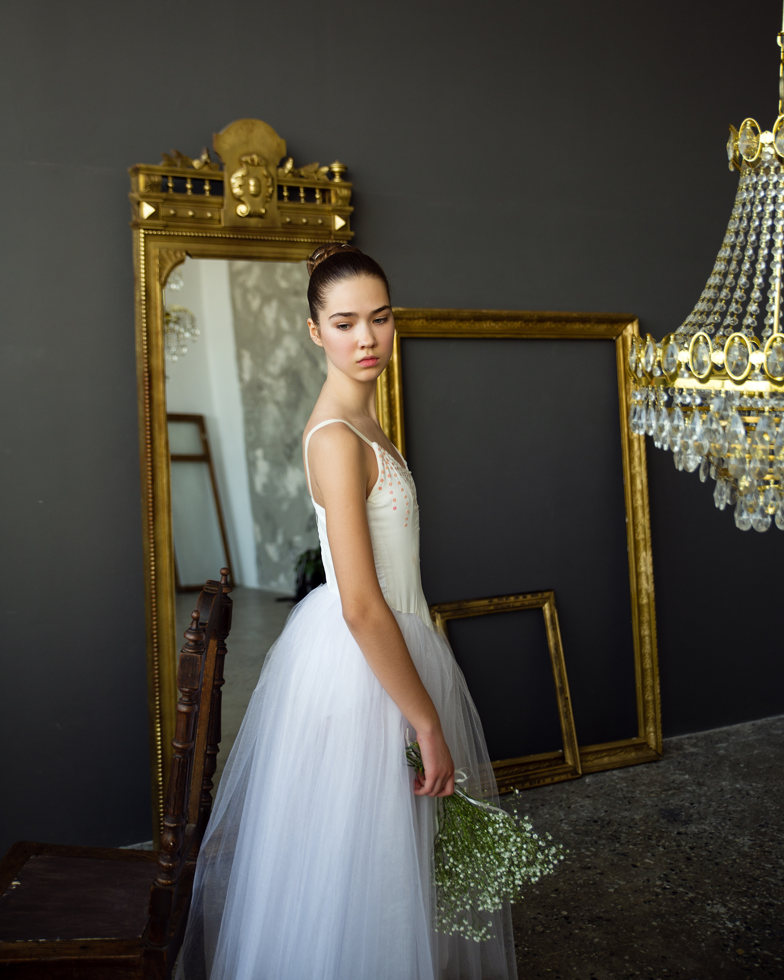 Эмилия, балетная фотосессия в студии Запад. Фотограф в Санкт- Петербурге Мария Золотарь