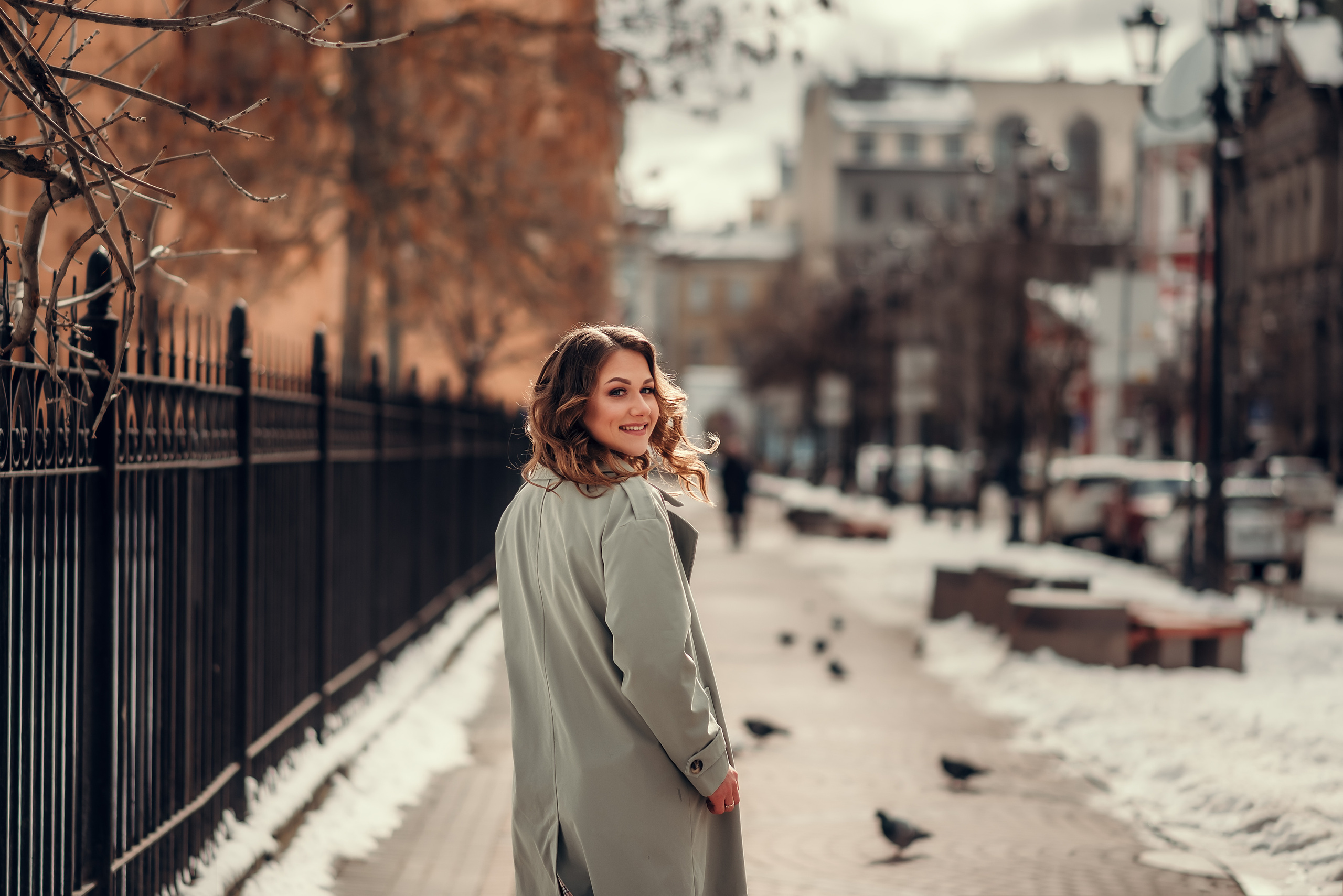 Надя, Денис и хаски Марго, Соляной переулок. Фотограф в Санкт- Петербурге Мария Золотарь