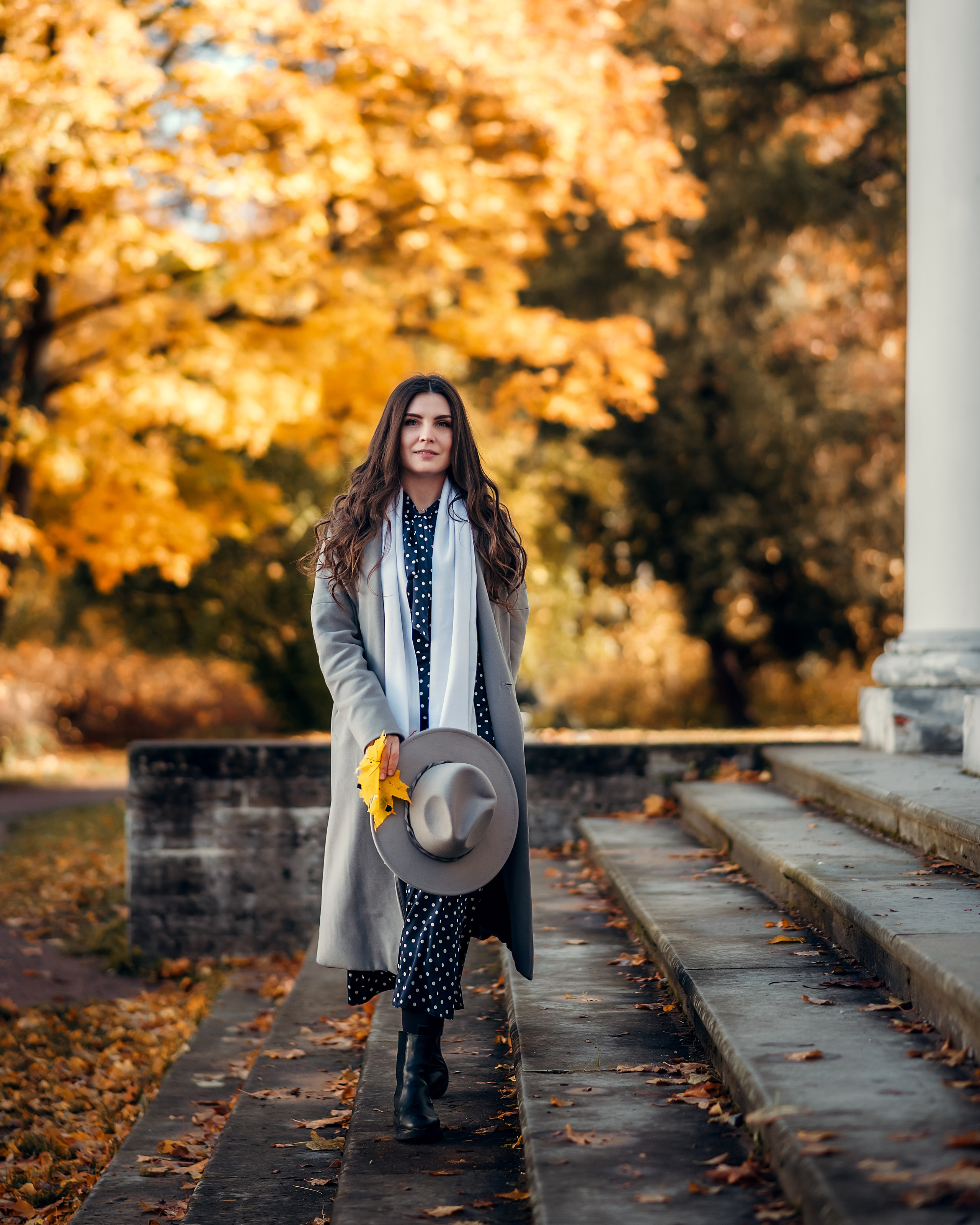 Анна, Елагин остров/осень. Фотограф в Санкт- Петербурге Мария Золотарь
