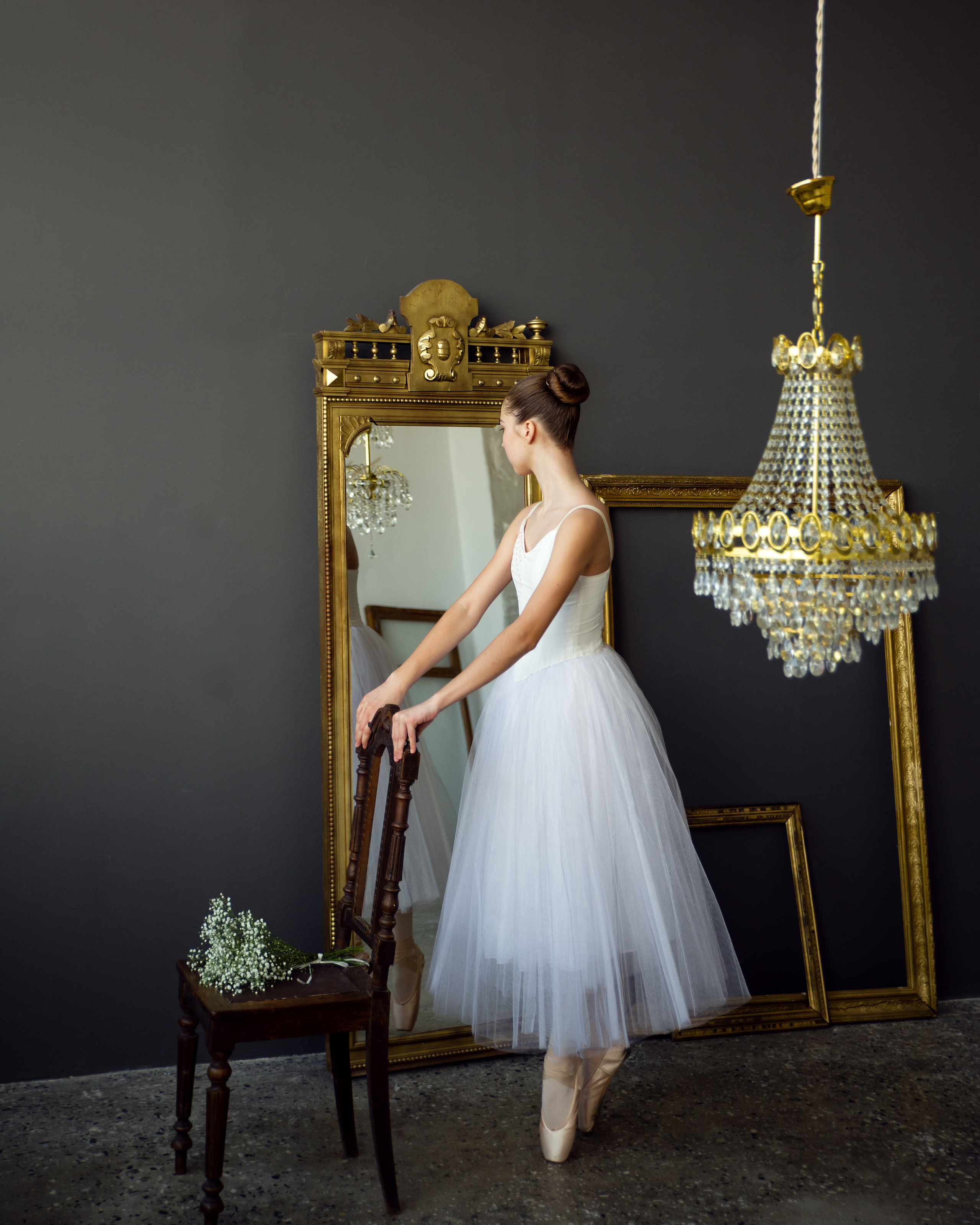 Эмилия, балетная фотосессия в студии Запад. Фотограф в Санкт- Петербурге Мария Золотарь