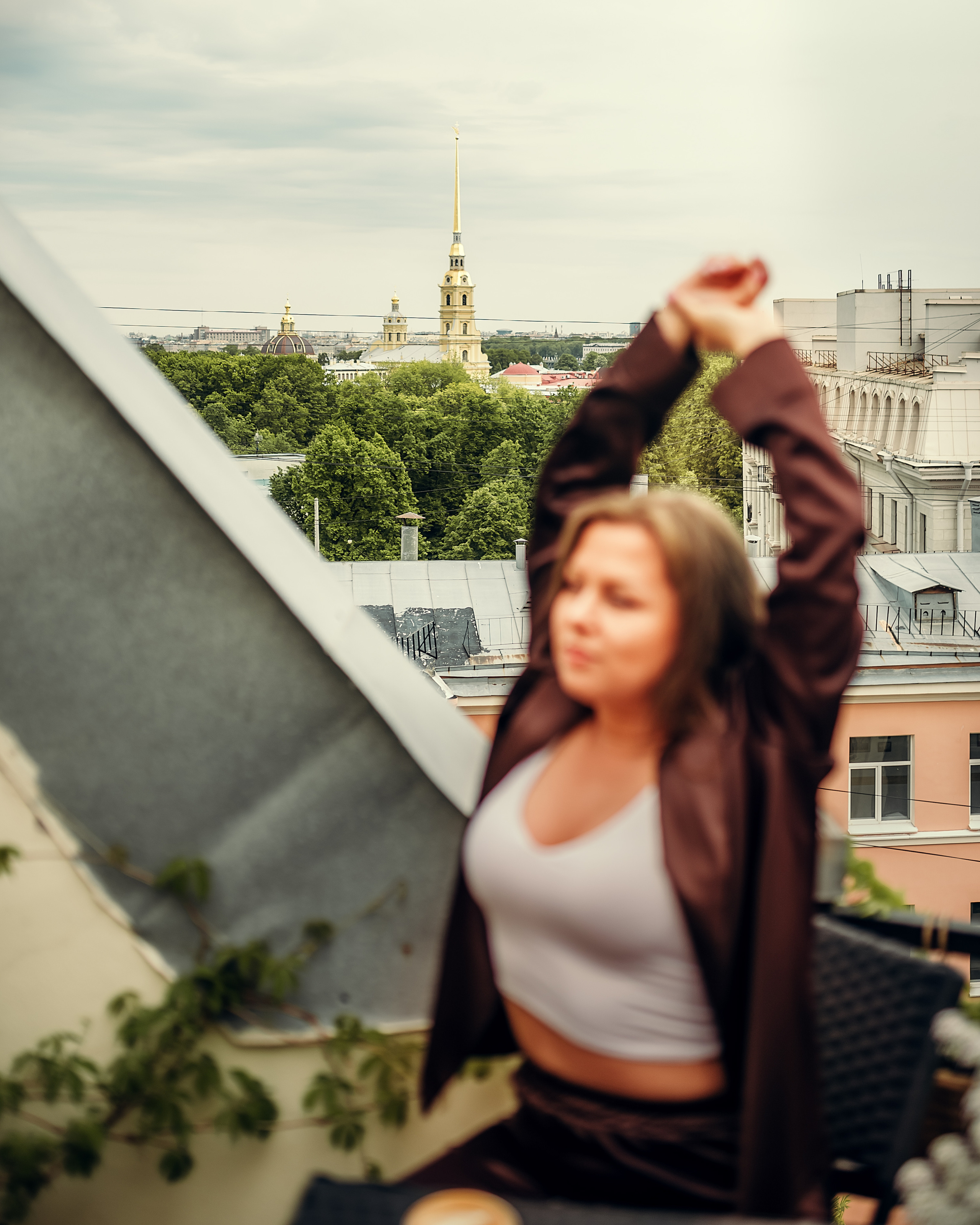 Анна, терасса при студии Skypoint. Фотограф в Санкт- Петербурге Мария Золотарь