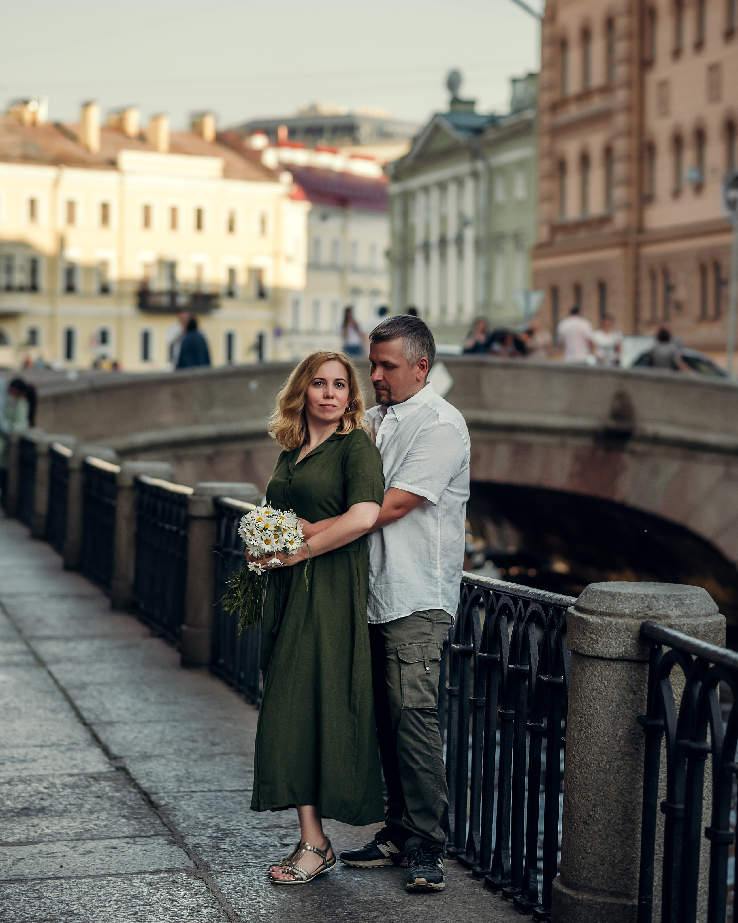Дина и Александр, набережная Зимней канавки + крыша. Фотограф в Санкт- Петербурге Мария Золотарь