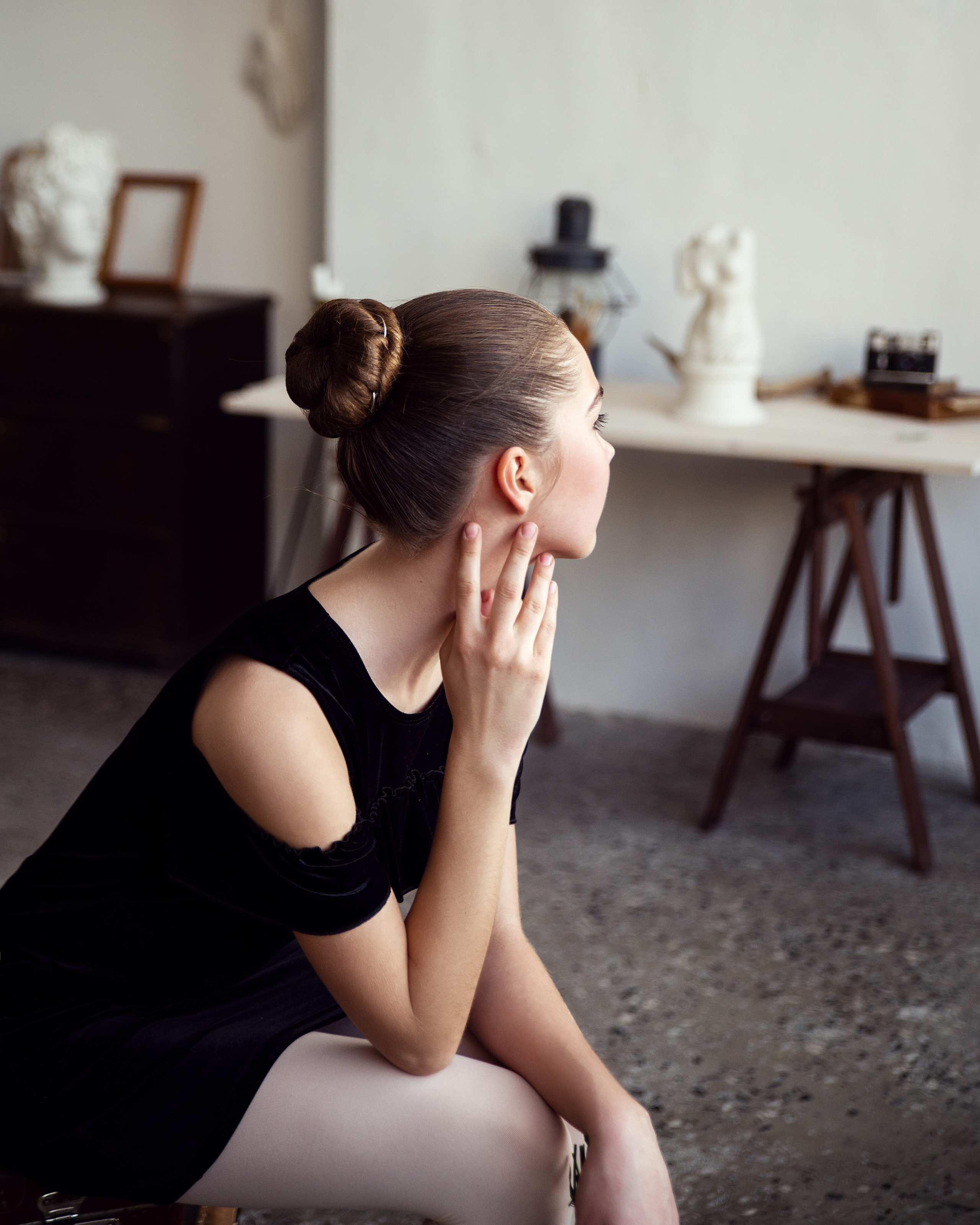 Эмилия, балетная фотосессия в студии Запад. Фотограф в Санкт- Петербурге Мария Золотарь