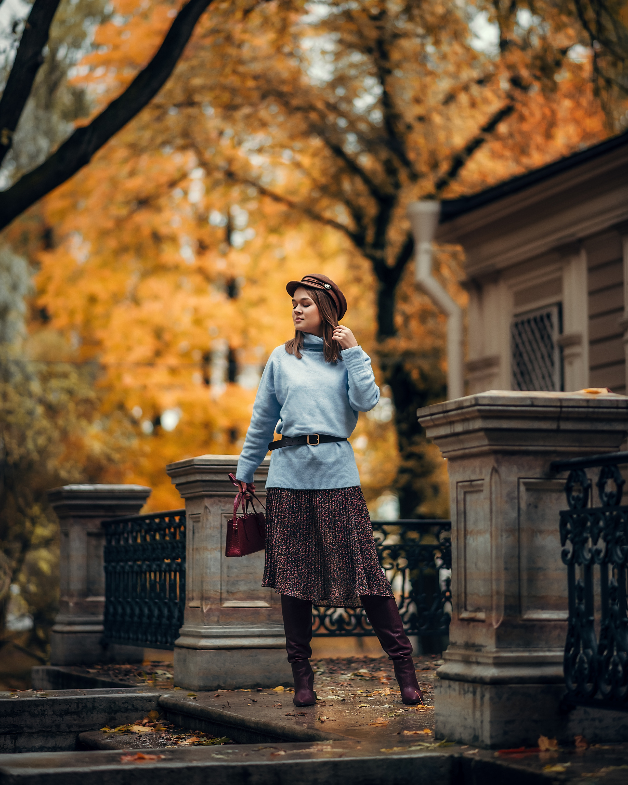 Мария, Лопухинский сад/ осень. Фотограф в Санкт- Петербурге Мария Золотарь