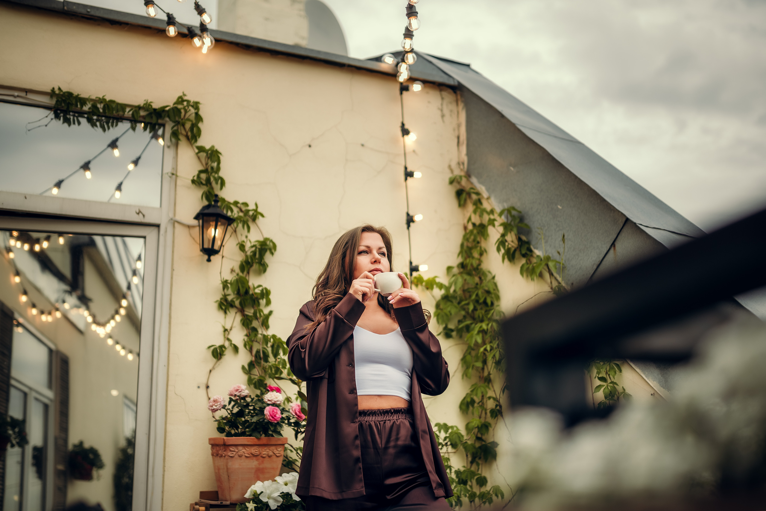 Анна, терасса при студии Skypoint. Фотограф в Санкт- Петербурге Мария Золотарь