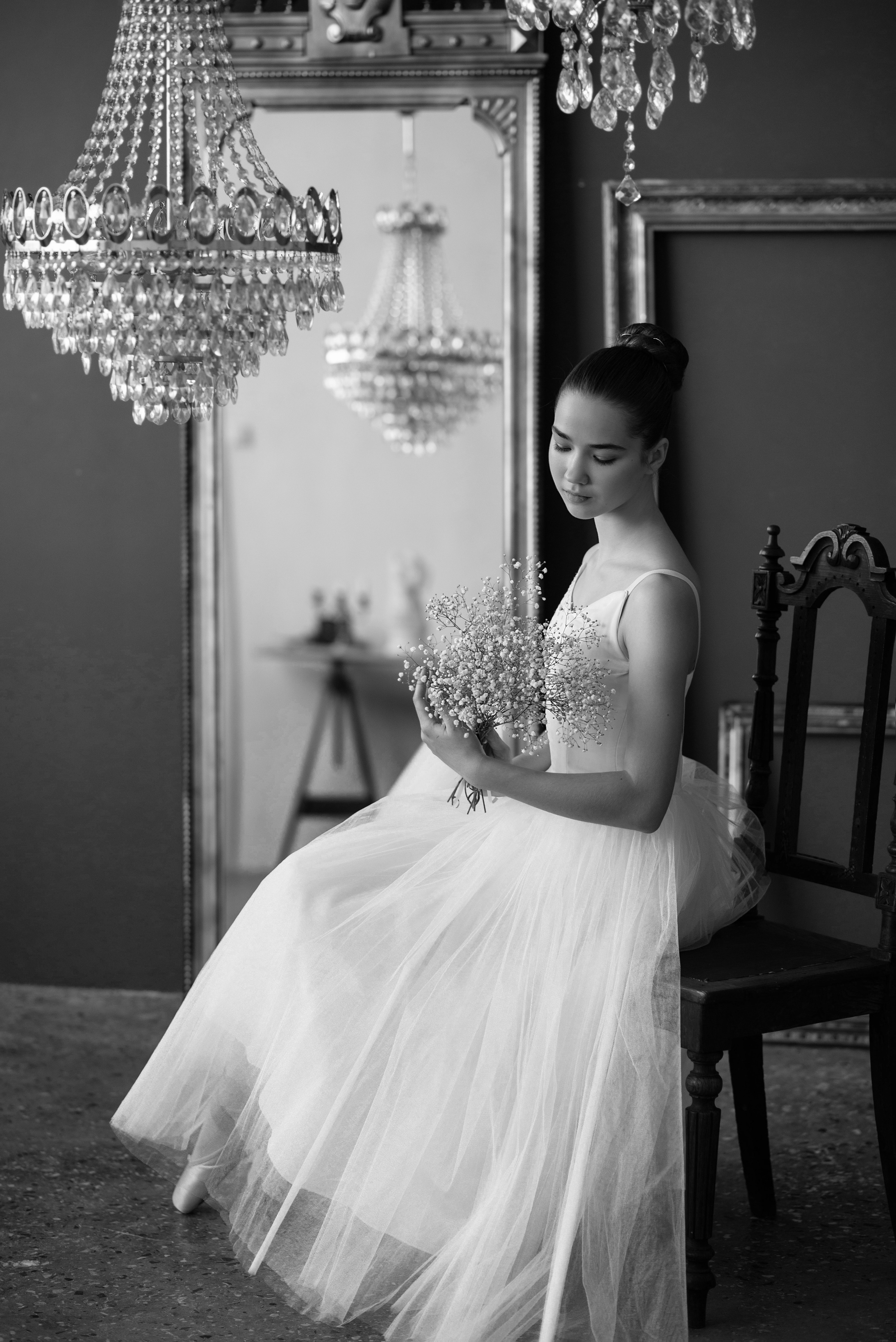 Эмилия, балетная фотосессия в студии Запад. Фотограф в Санкт- Петербурге Мария Золотарь