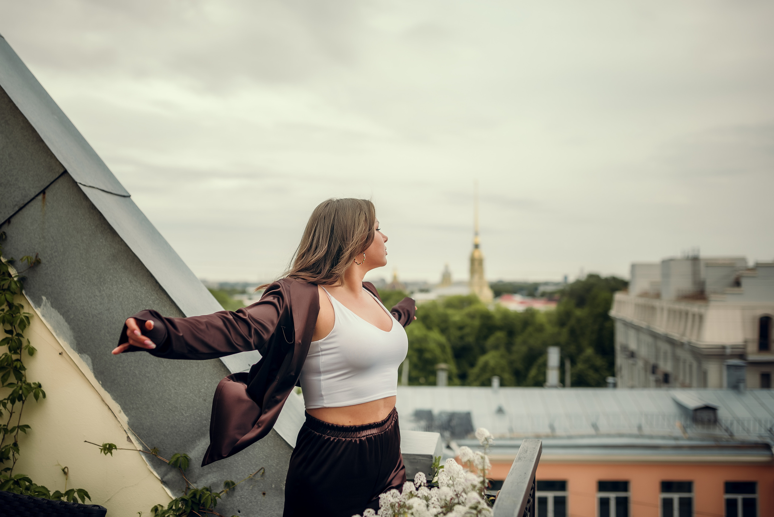 Анна, терасса при студии Skypoint. Фотограф в Санкт- Петербурге Мария Золотарь