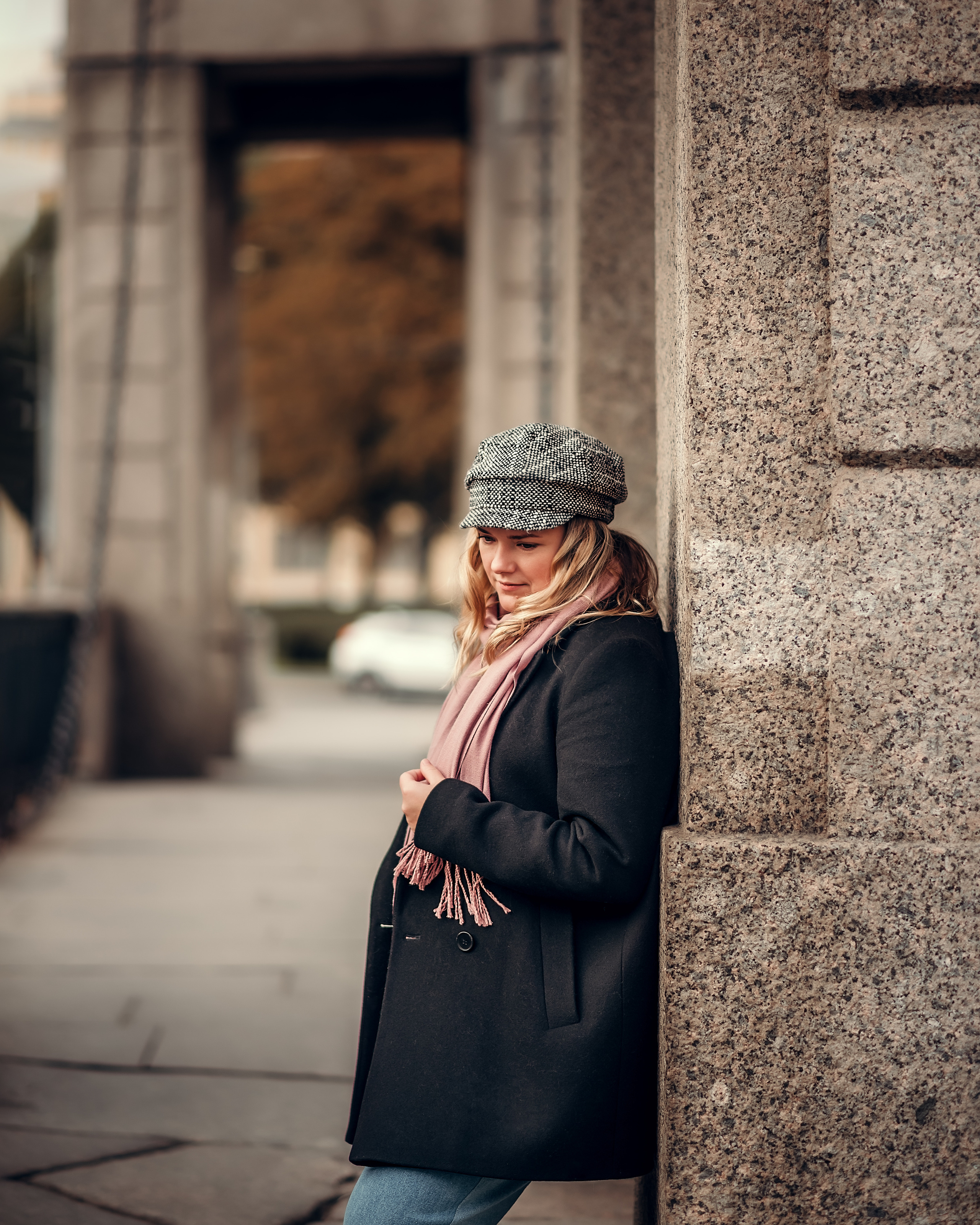 Анна, парадная «Ромашка» и мост Ломоносова. Фотограф в Санкт- Петербурге Мария Золотарь