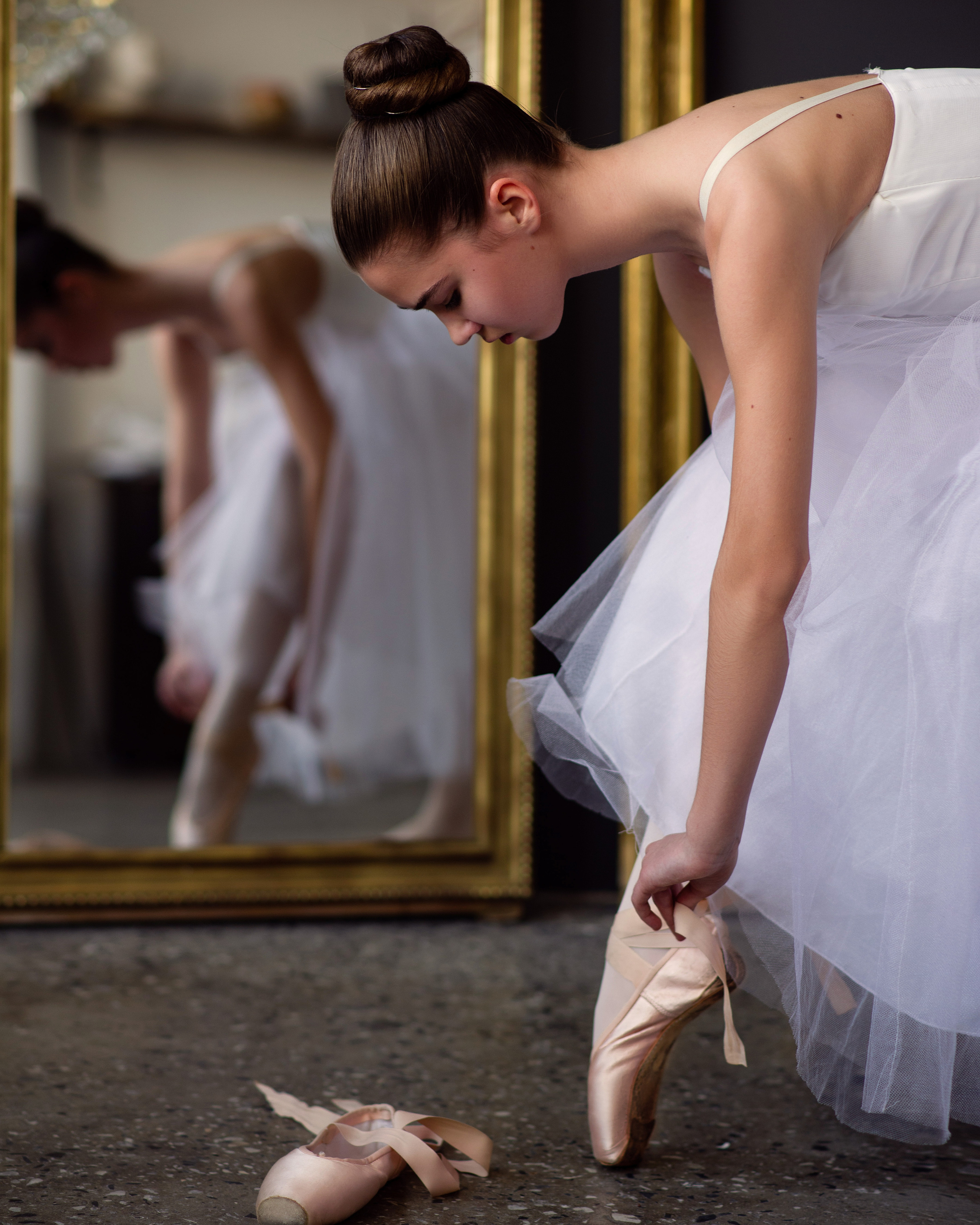 Эмилия, балетная фотосессия в студии Запад. Фотограф в Санкт- Петербурге Мария Золотарь