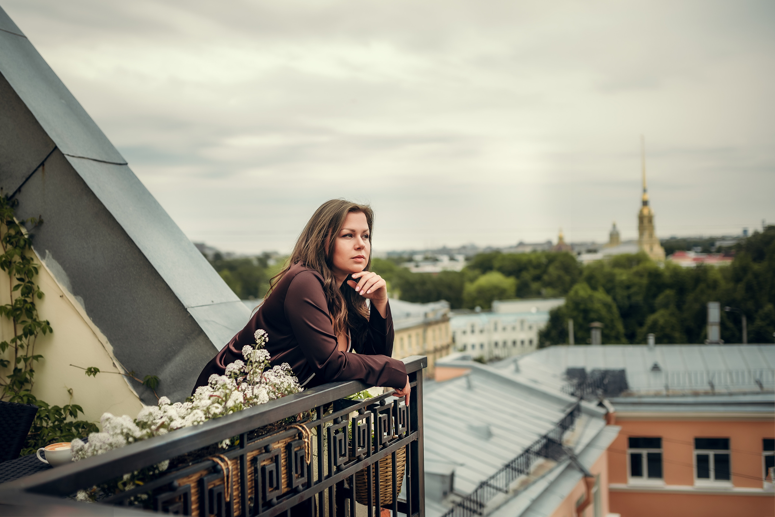 Анна, терасса при студии Skypoint. Фотограф в Санкт- Петербурге Мария Золотарь