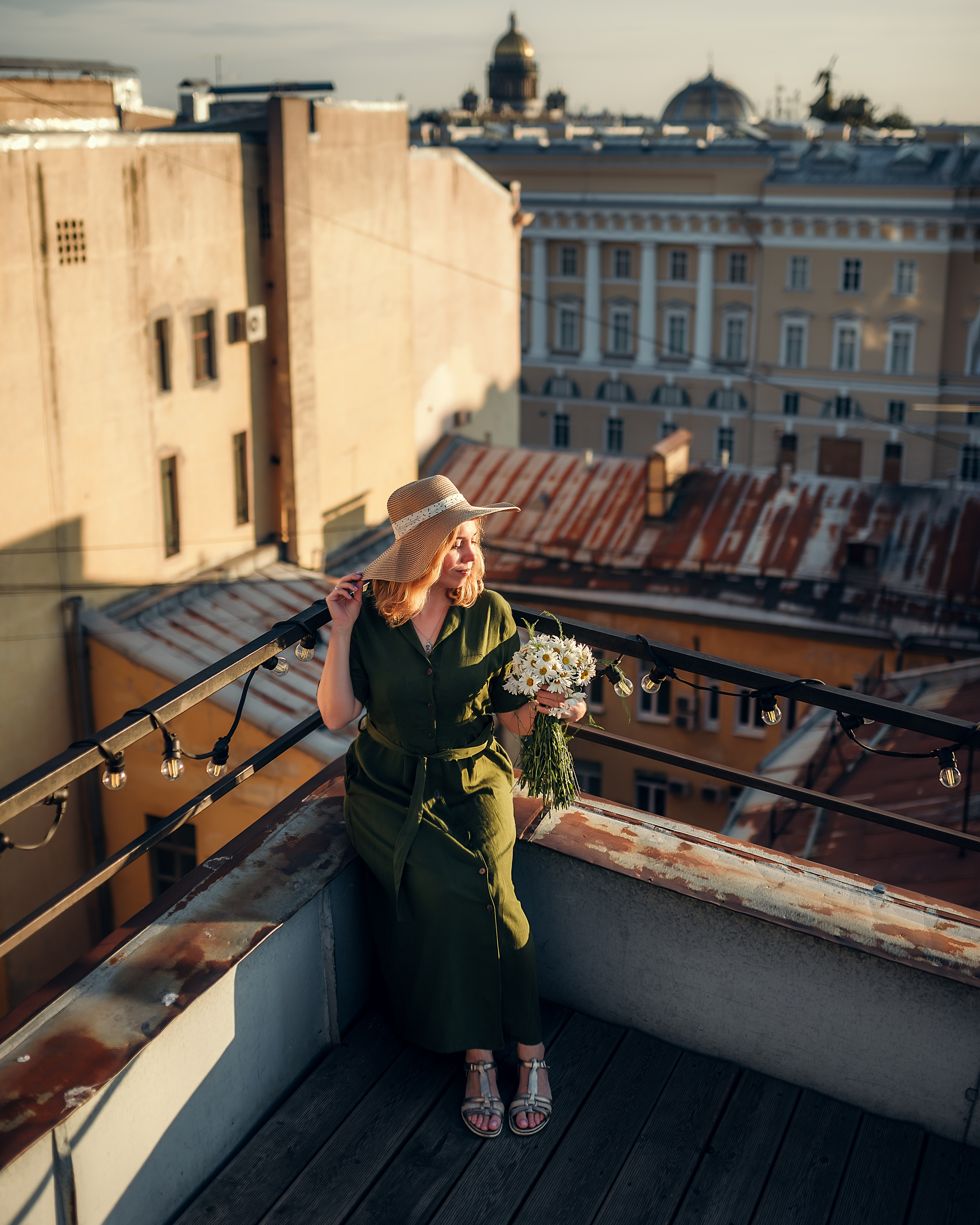 Дина и Александр, набережная Зимней канавки + крыша. Фотограф в Санкт- Петербурге Мария Золотарь