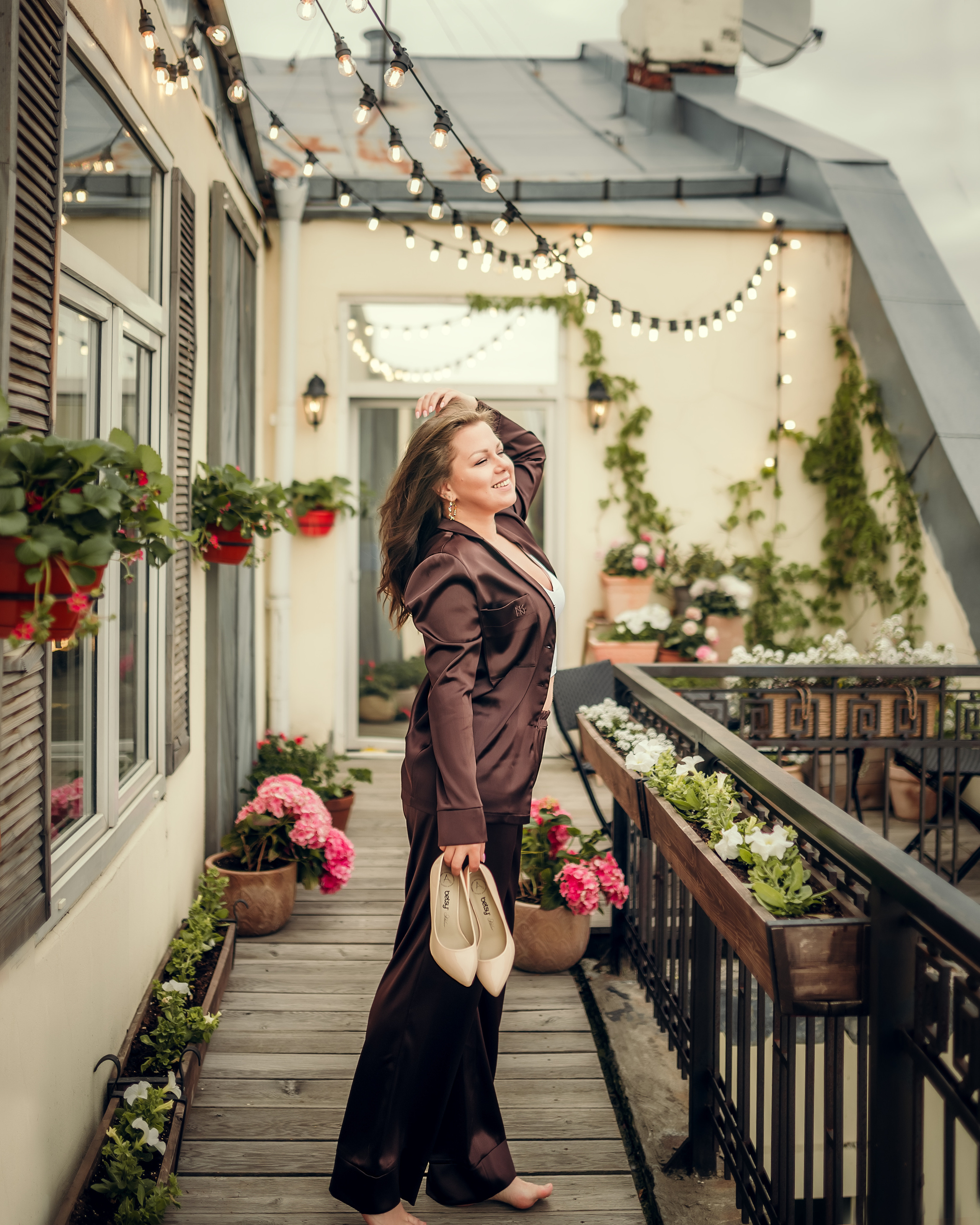 Анна, терасса при студии Skypoint. Фотограф в Санкт- Петербурге Мария Золотарь