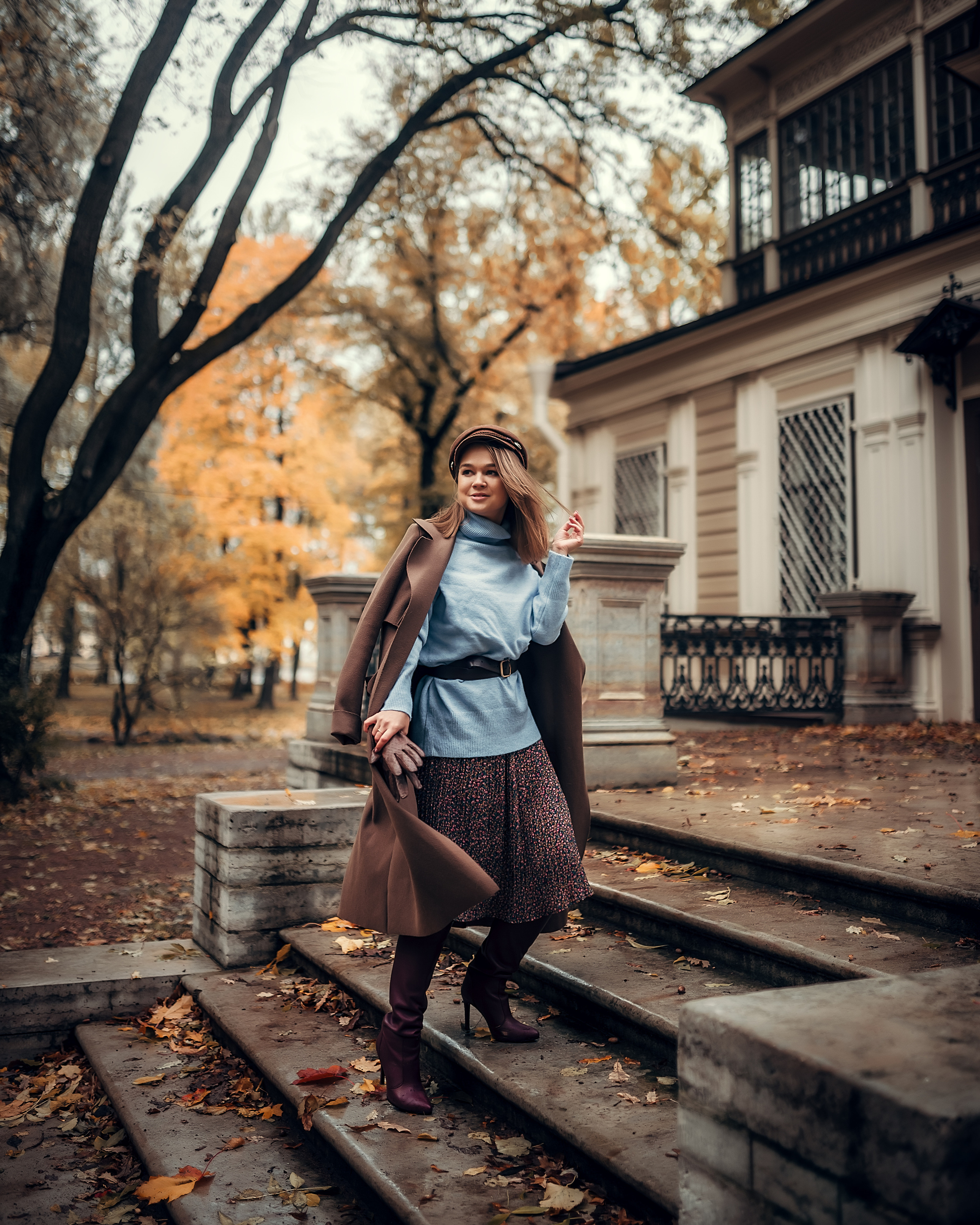 Мария, Лопухинский сад/ осень. Фотограф в Санкт- Петербурге Мария Золотарь