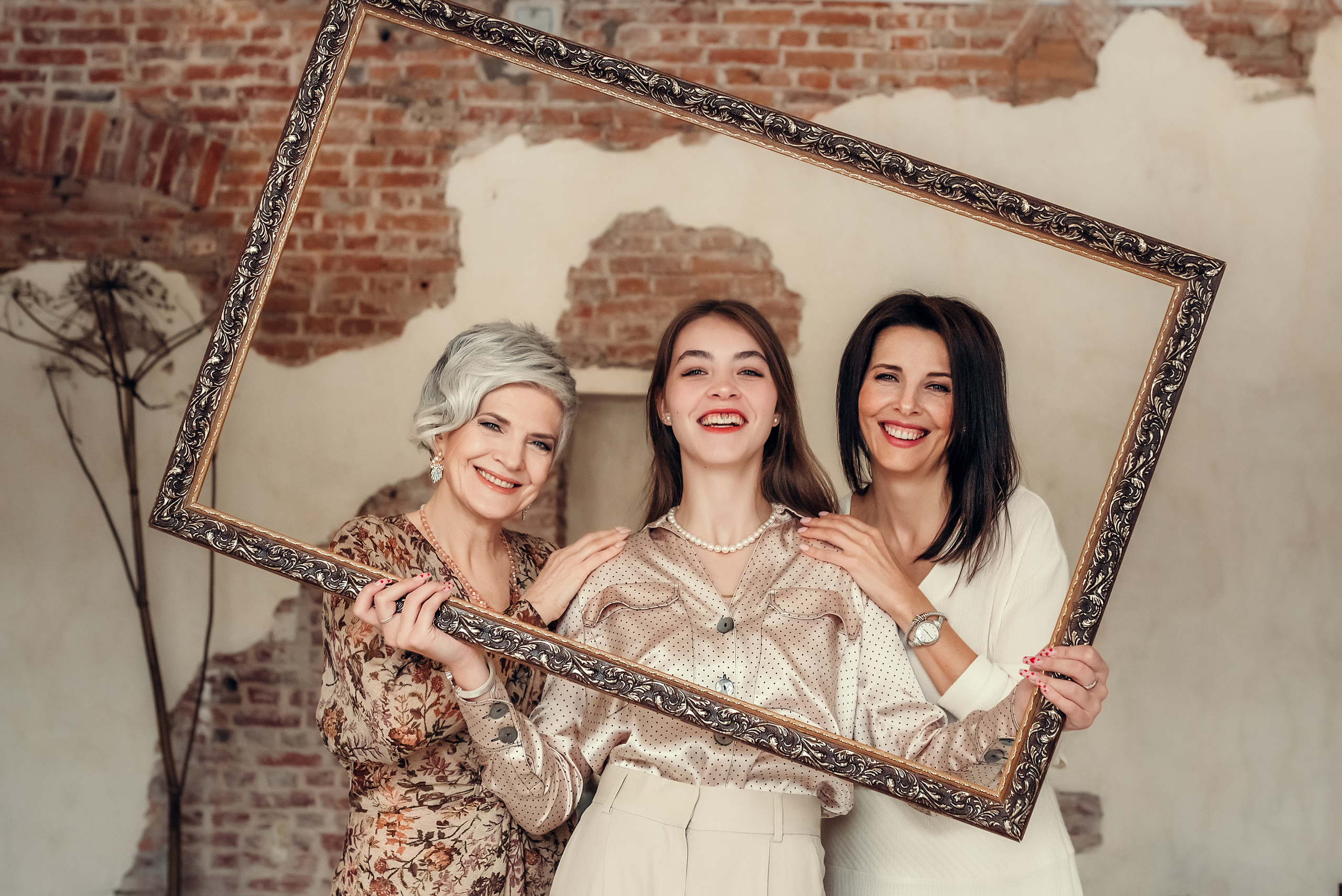 Три женских поколения, студия Willa. Фотограф в Санкт- Петербурге Мария Золотарь
