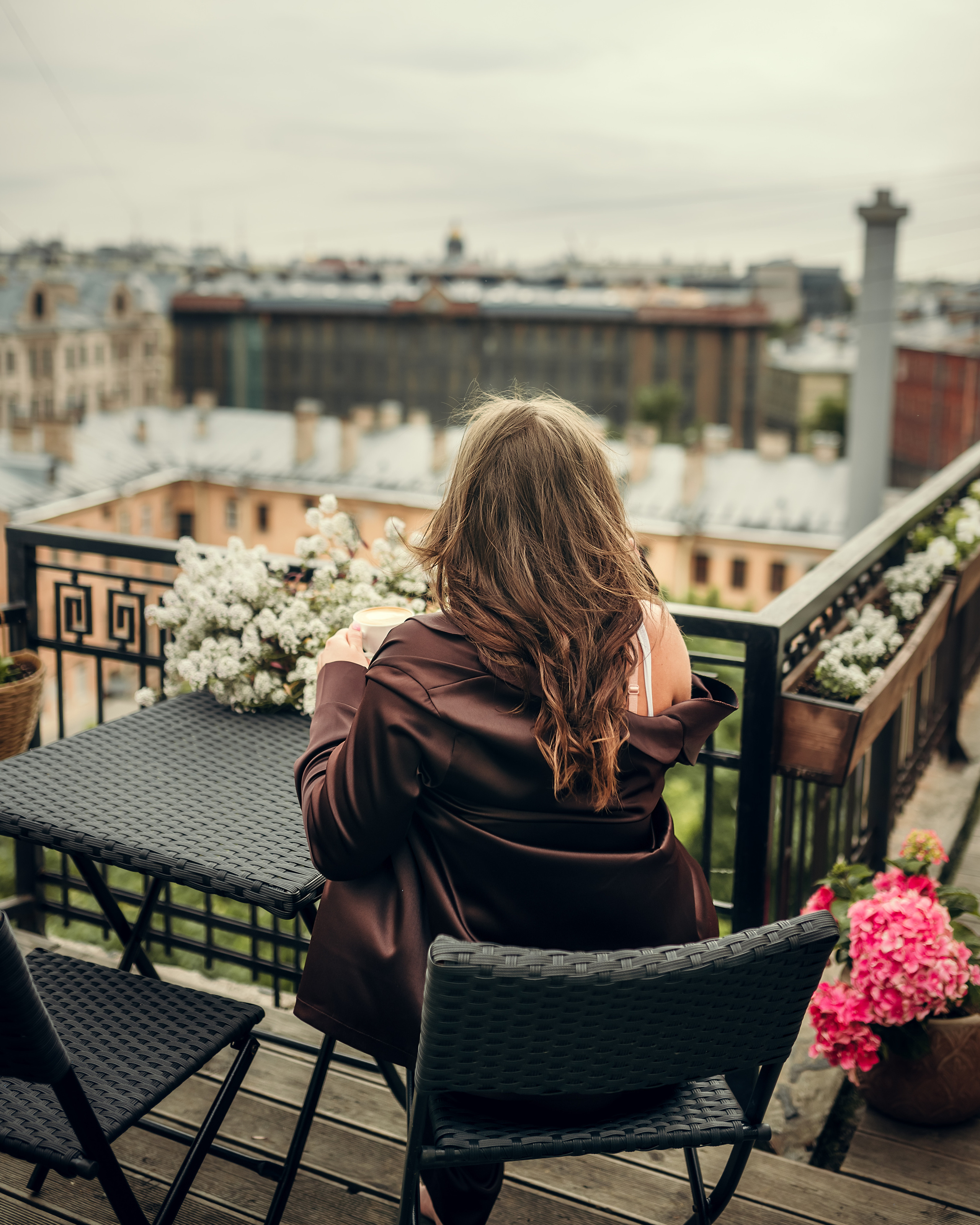 Анна, терасса при студии Skypoint. Фотограф в Санкт- Петербурге Мария Золотарь