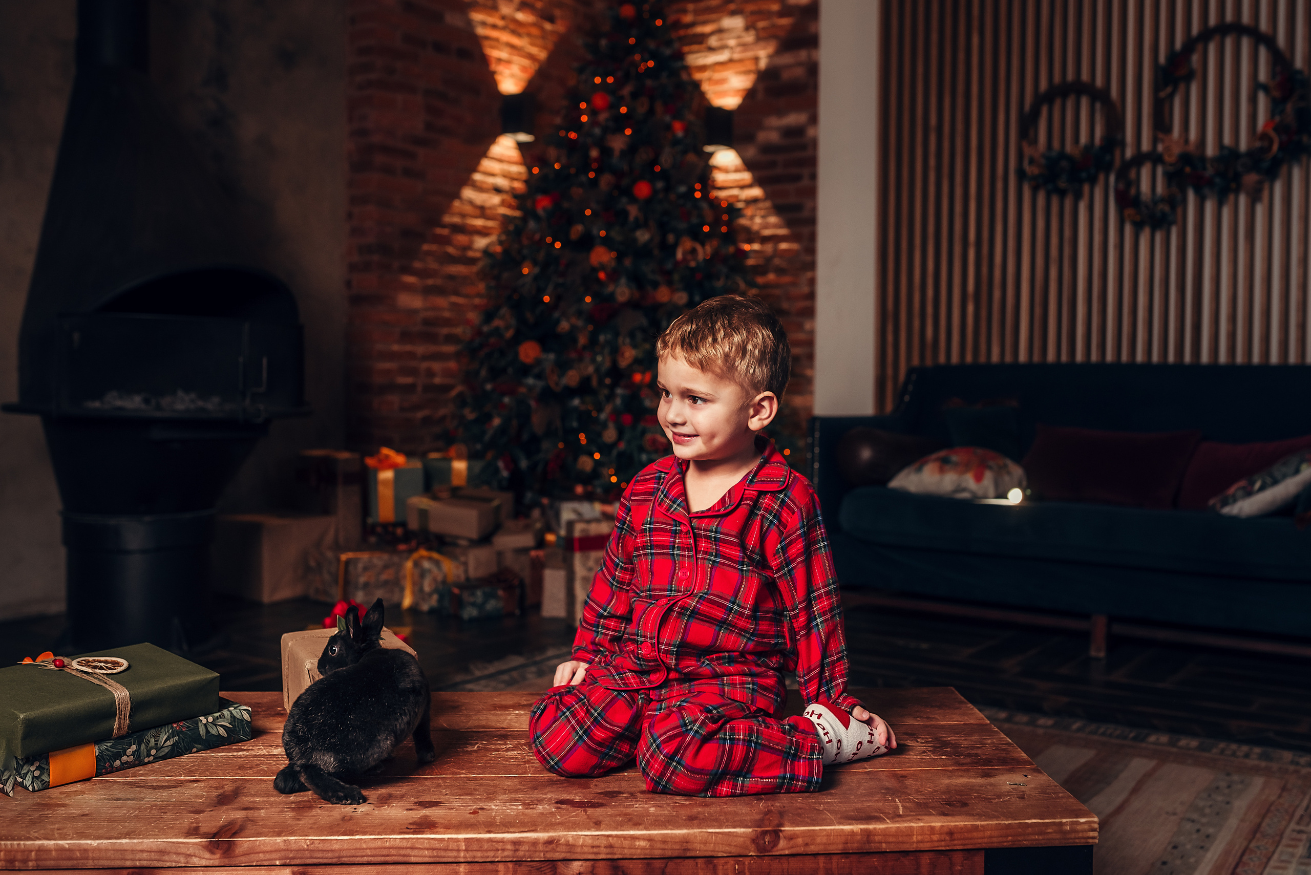Семейная с кроликом, студия Leona Stage. Фотограф в Санкт- Петербурге Мария Золотарь