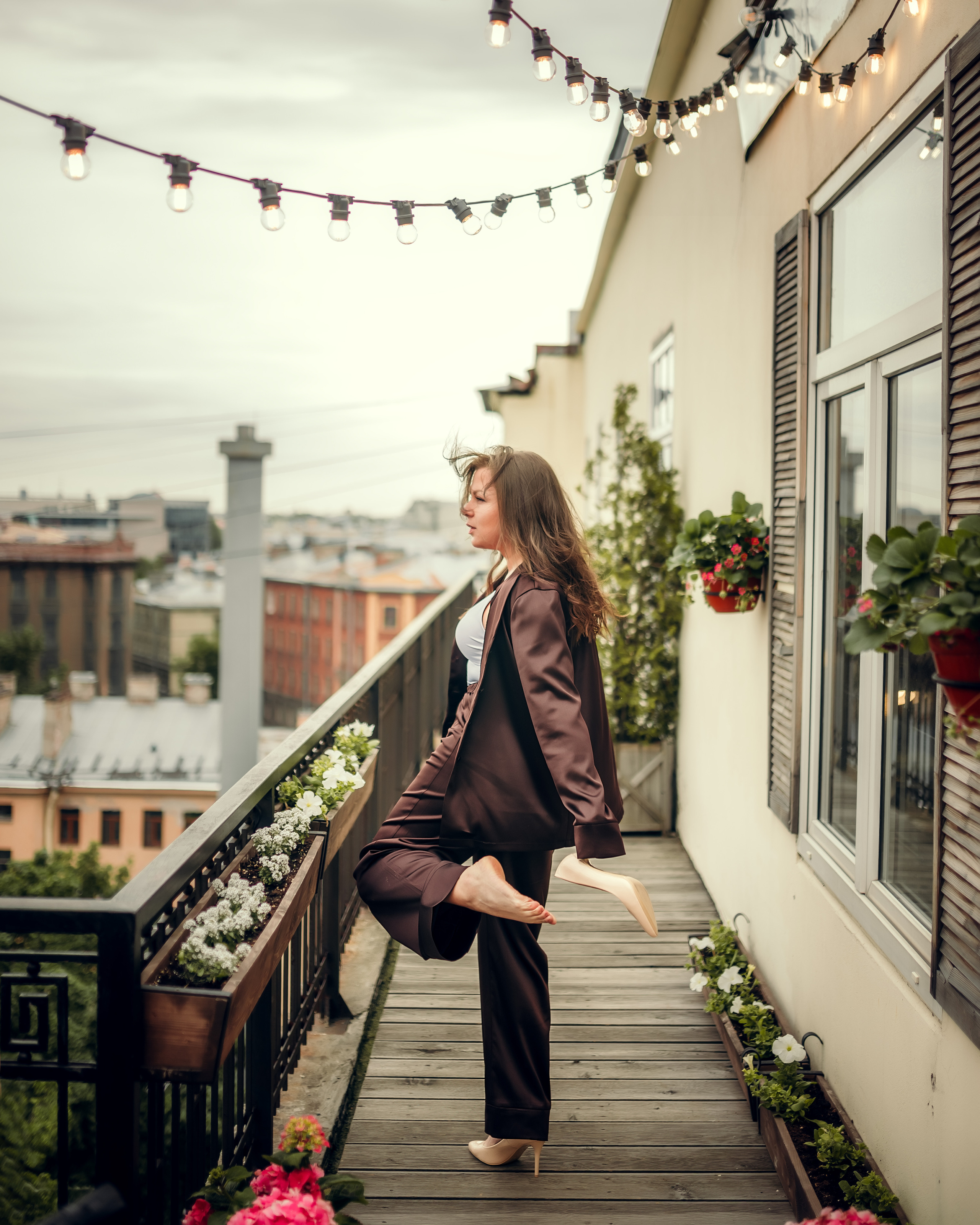 Анна, терасса при студии Skypoint. Фотограф в Санкт- Петербурге Мария Золотарь