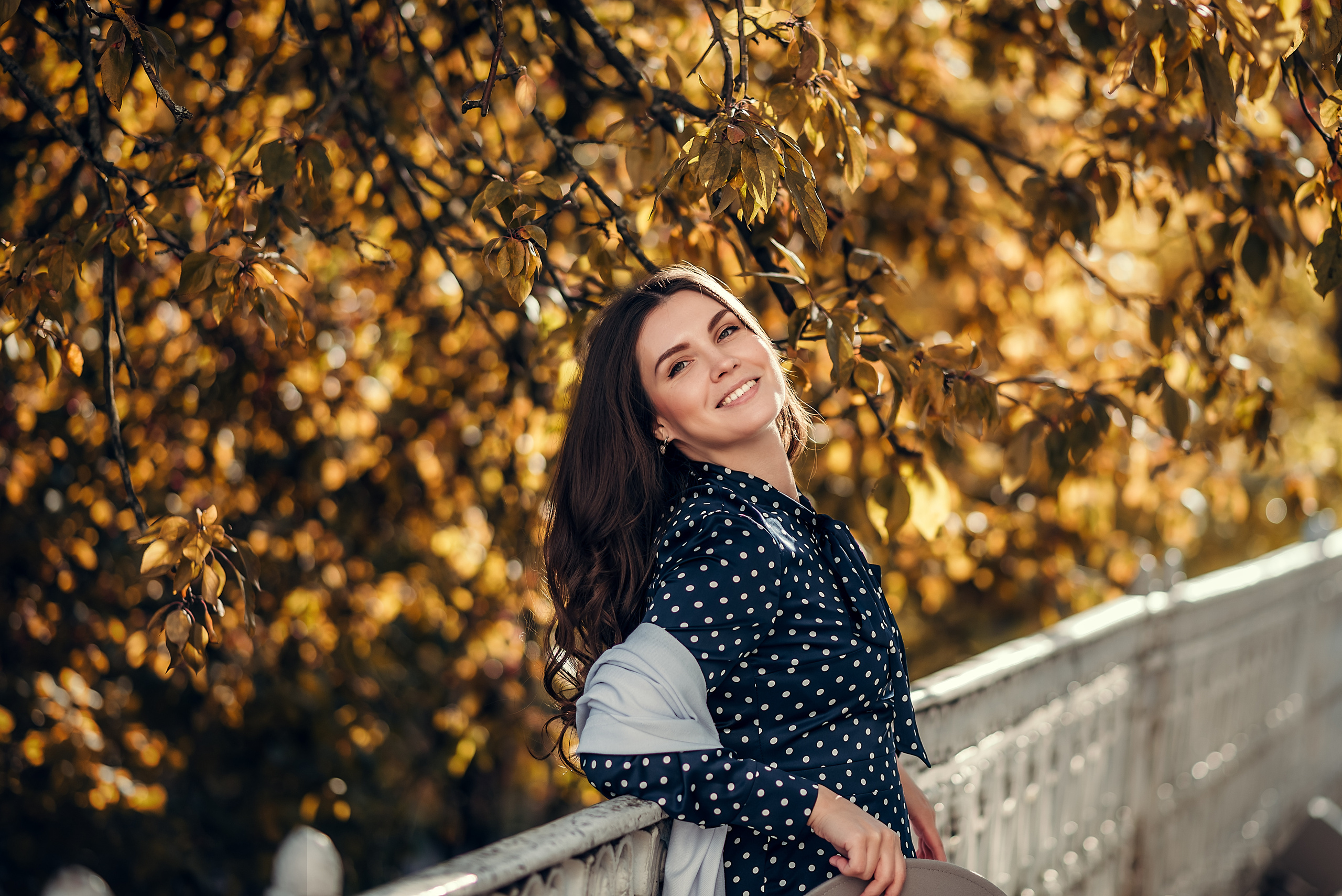 Анна, Елагин остров/осень. Фотограф в Санкт- Петербурге Мария Золотарь